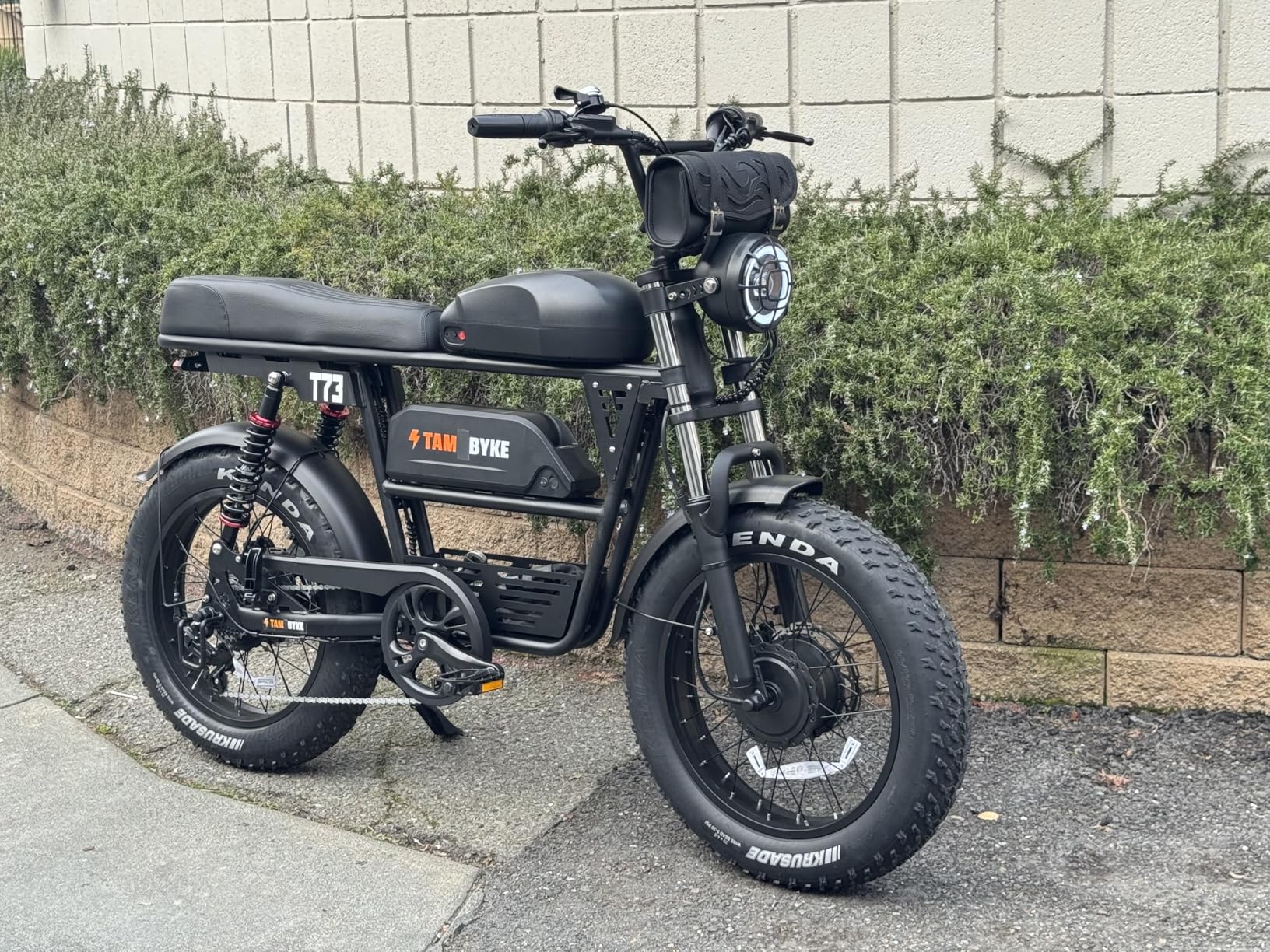 T73 Series Electric Bike for Adults, 48V15Ah/36Ah/41Ah Large Battery, 1000W/1500W/3000W Powerful Motor, 28/33/37.5Mph Max Speed, 20''*4'' Fat Tire, Commute/Off-Road/Snow Ebike. Age 15+ customer photo 1