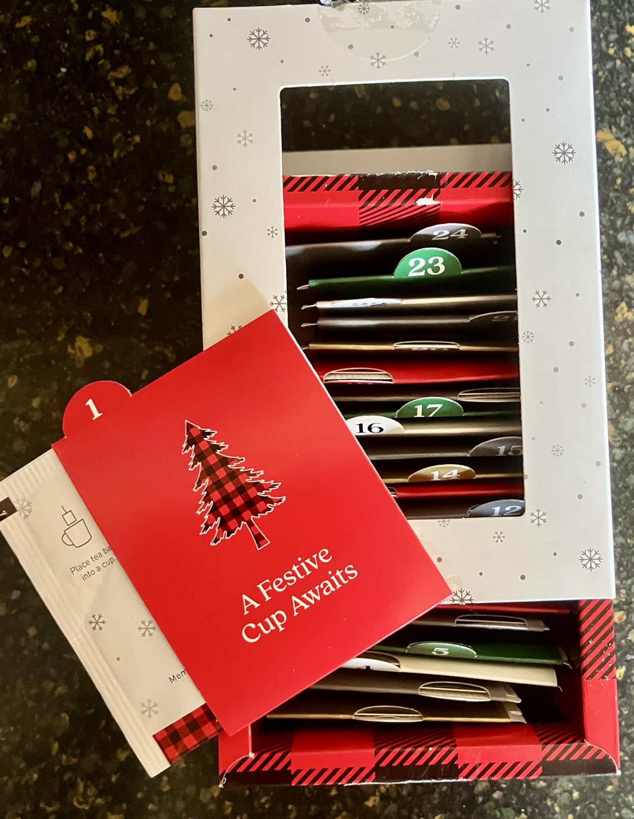 Mementa Inc - Advent Calendar Gift Box | 24 Unique Individually Wrapped Tea Bags - Holiday Gift Pack customer photo 1
