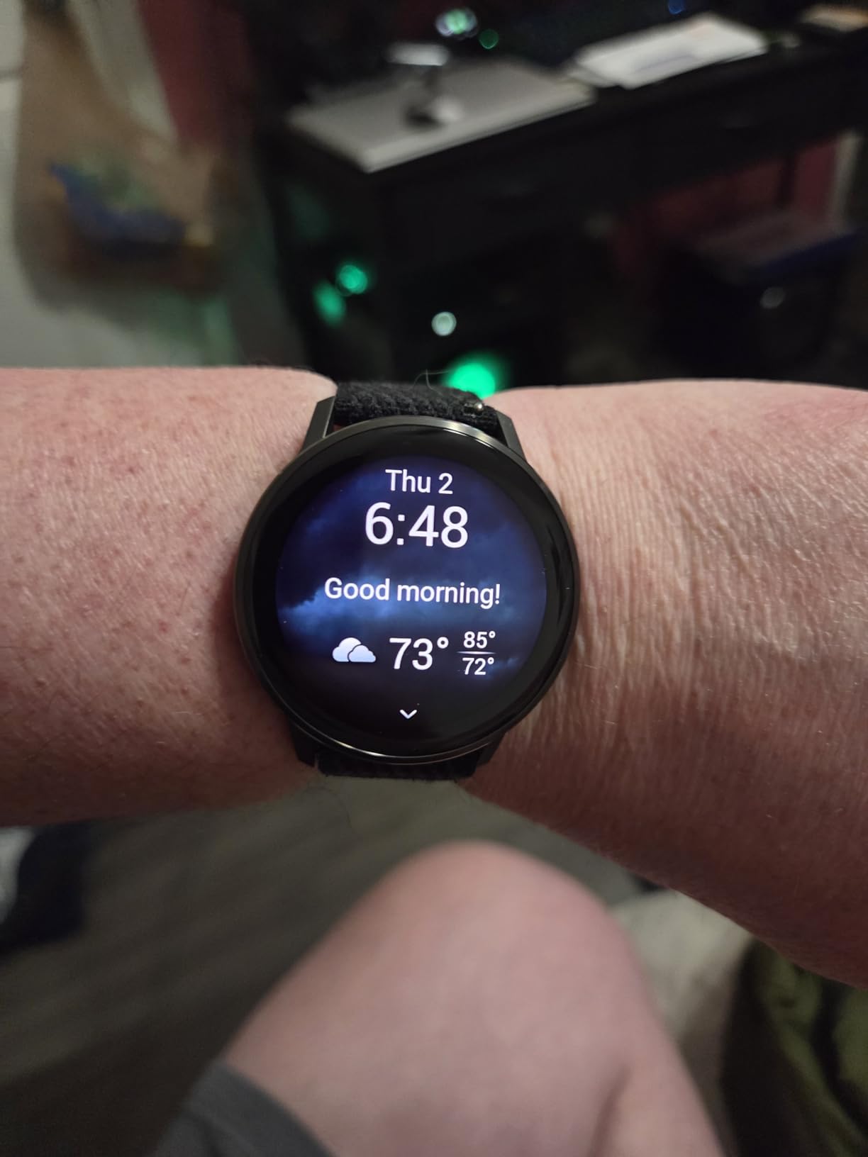 Garmin Venu® 4, 45mm, Advanced Health and Fitness GPS Smartwatch,Bright Colorful Display,Built-in Flashlight,12 Days of Battery Life, Slate with Black Silicone and Brown Leather Band - 2 Bands customer photo 2