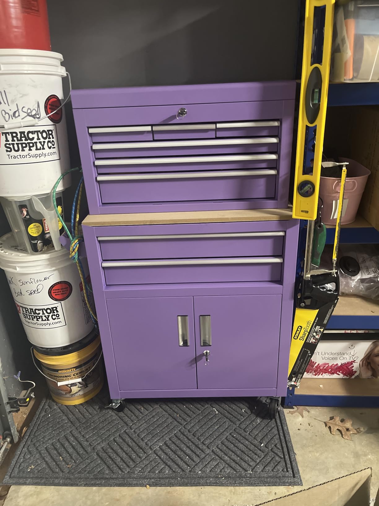 Superday 8-Drawer Metal Rolling Tool Chest with Detachable Design customer photo 2