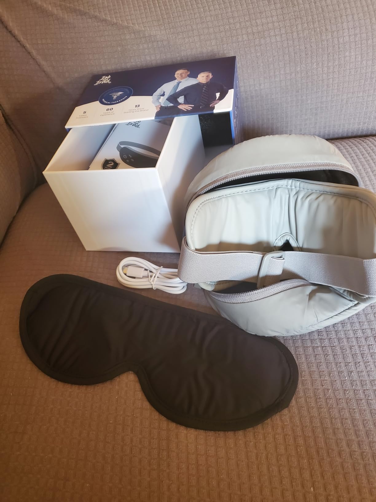 BOB AND BRAD Eye Massager with Heat and Cooling Voice Control, FSA Eligible HSA, EyeOasis 3 Voice Temple Massage, Heated Eye Massager for Migraines & Dry Eyes Relief customer photo 1