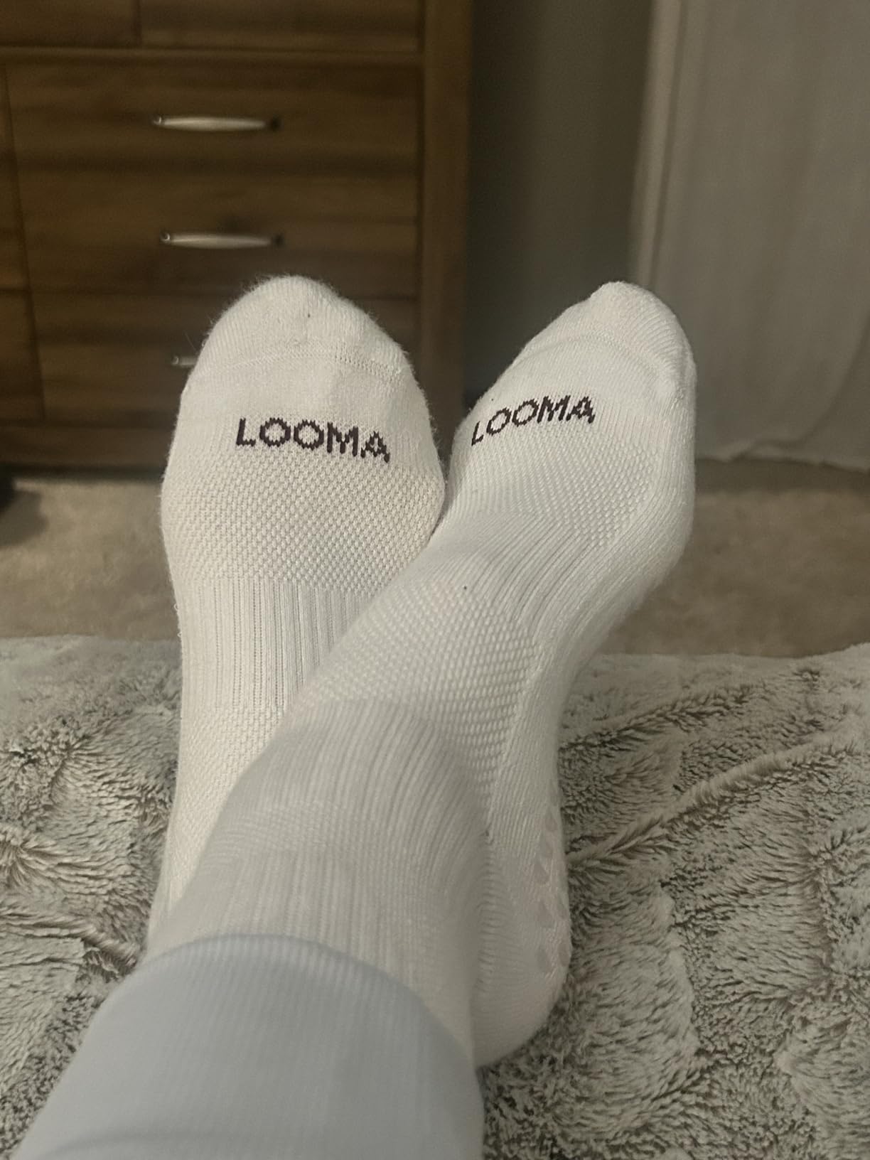 LOOMA Viscose from Bamboo Compression Socks for Women; 15-20mmHg Relief for Swelling, Travel, Nursing & Pregnancy; No-Slip customer photo 1
