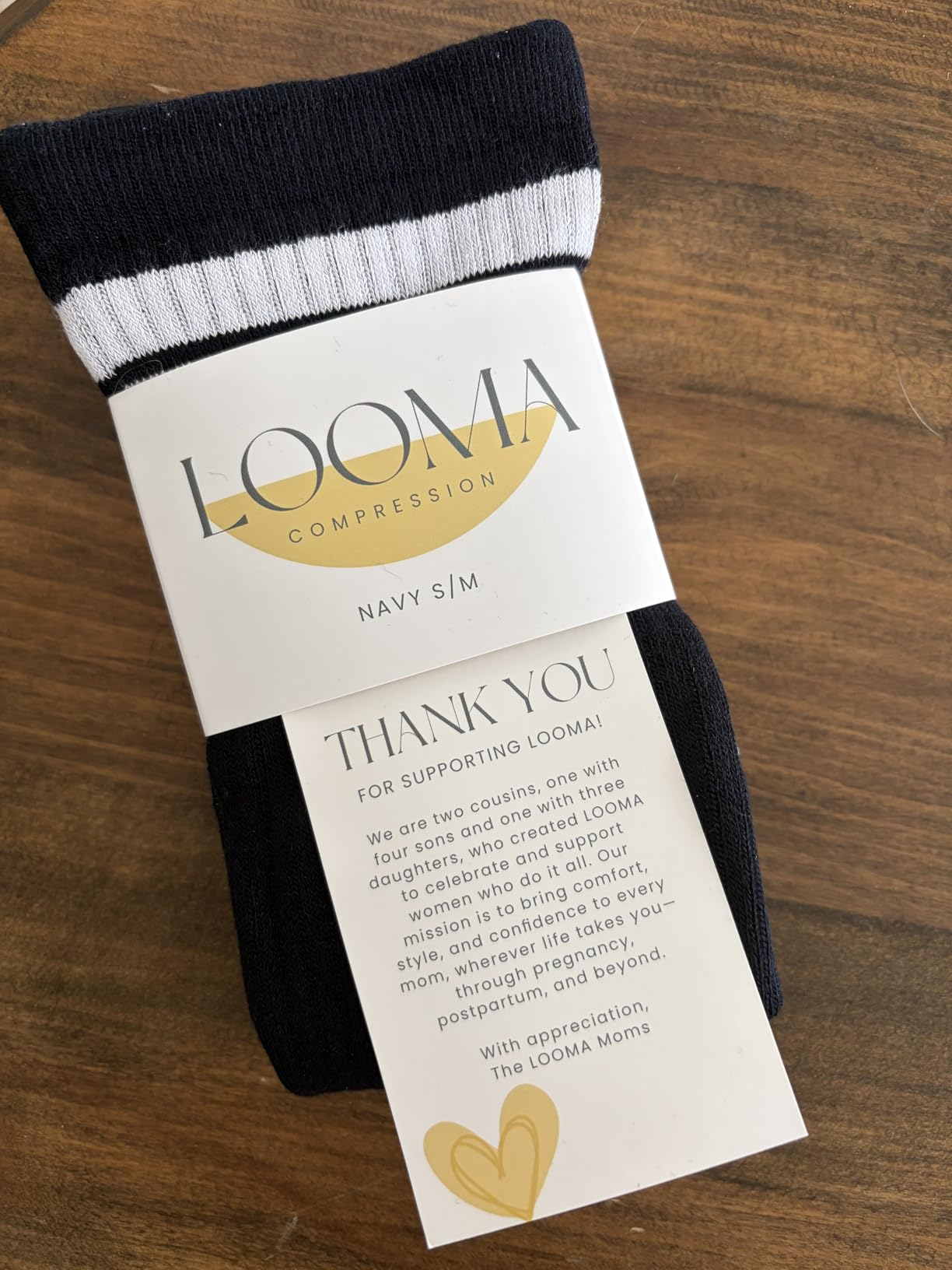 LOOMA Viscose from Bamboo Compression Socks for Women; 15-20mmHg Relief for Swelling, Travel, Nursing & Pregnancy; No-Slip customer photo 2