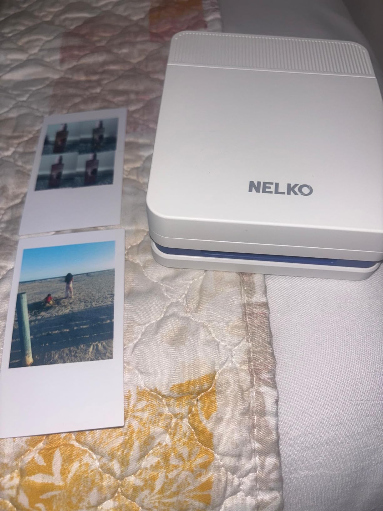 Nelko Portable Photo Printer, PP03 Color Mini Photo Printer with Smart AI APP for iPhone & Android, with 100 Sheets of Photo Paper, AI Bluetooth Picture Printer for Christmas, Family, Travel, White customer photo 2
