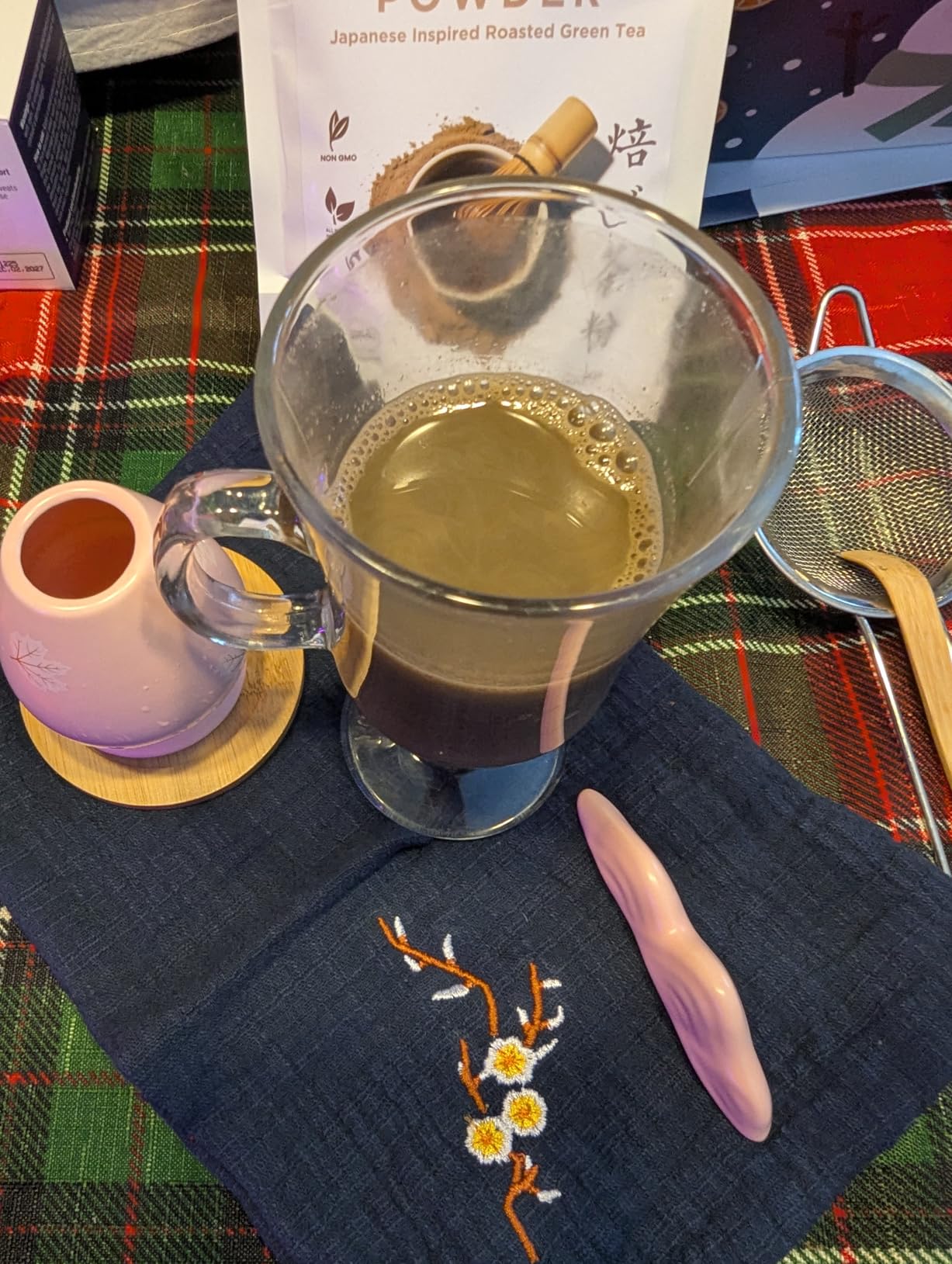 Hojicha Powder Japanese-Style for Latte - 2.12oz Low Caffeine Roasted Matcha Green Tea Houjicha Powder | Toasty Aroma Less Bitterness | Brew Below 80C / 175F customer photo 2