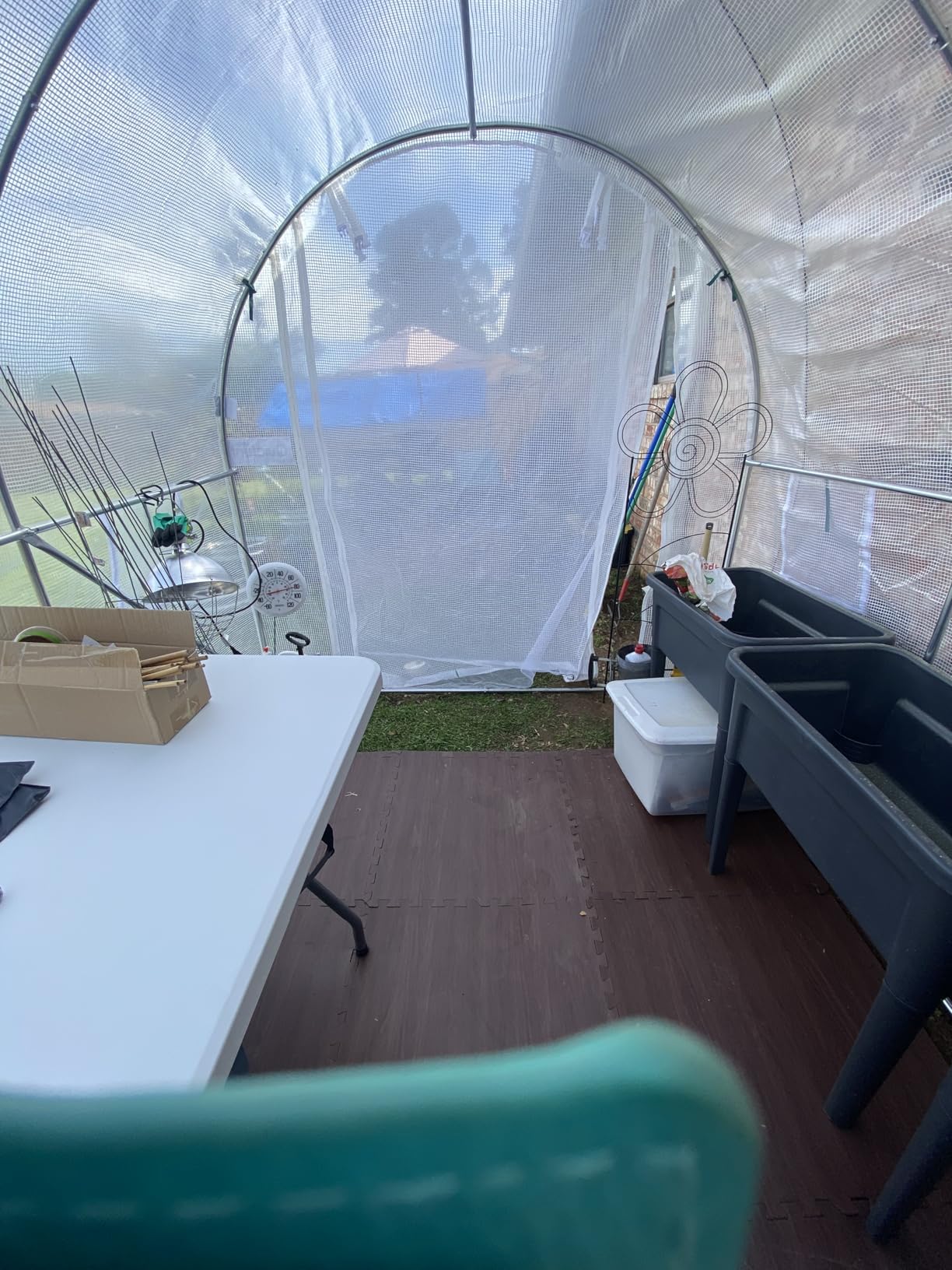 Quictent 10x7x7 FT Essential Greenhouse for Outdoors, Portable Walk-in Tunnel Hoop House with 6 Screen Windows & Zipper Door, Heavy Duty Frame for Garden Plant Vegetable, White customer photo 2