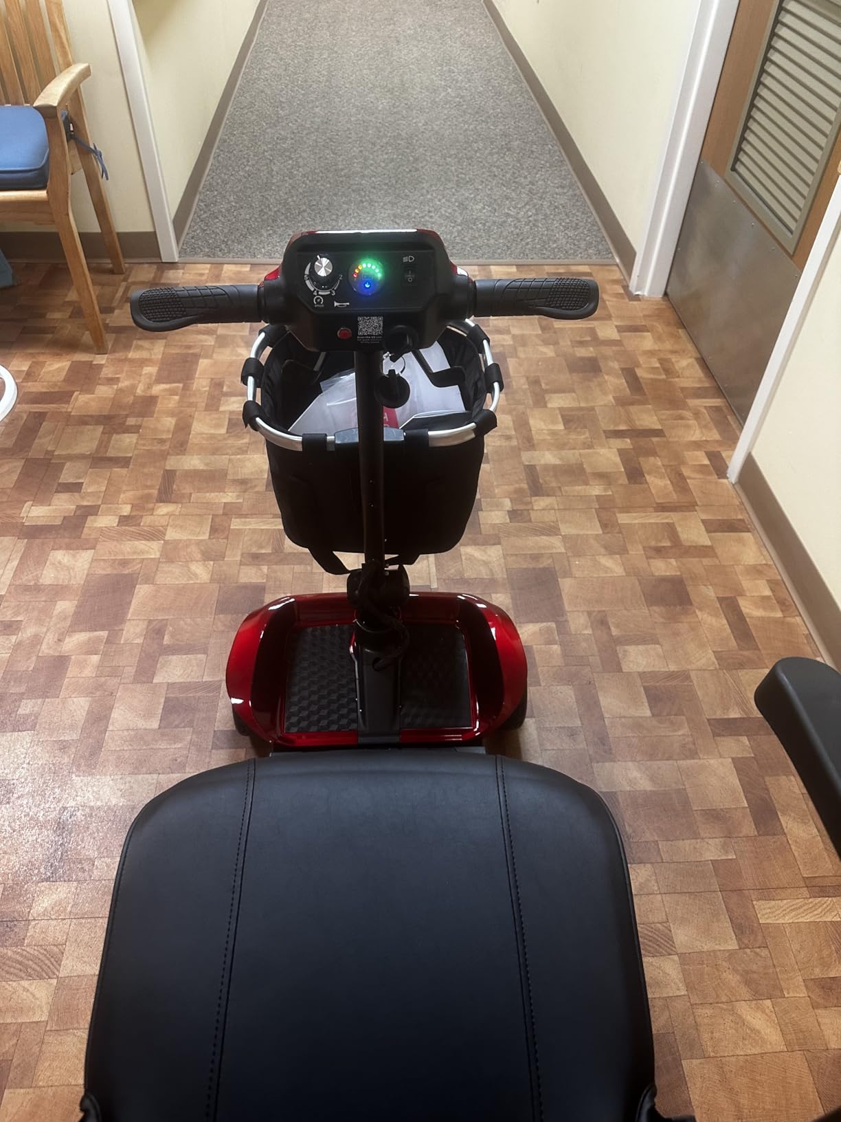 4-Wheel Mobility Scooter for Adults - Foldable Portable Motorized Scooters with 330lbs Capacity, Detachable Battery, Dual Baskets, Cup & Phone Holder (Pink) customer photo 2
