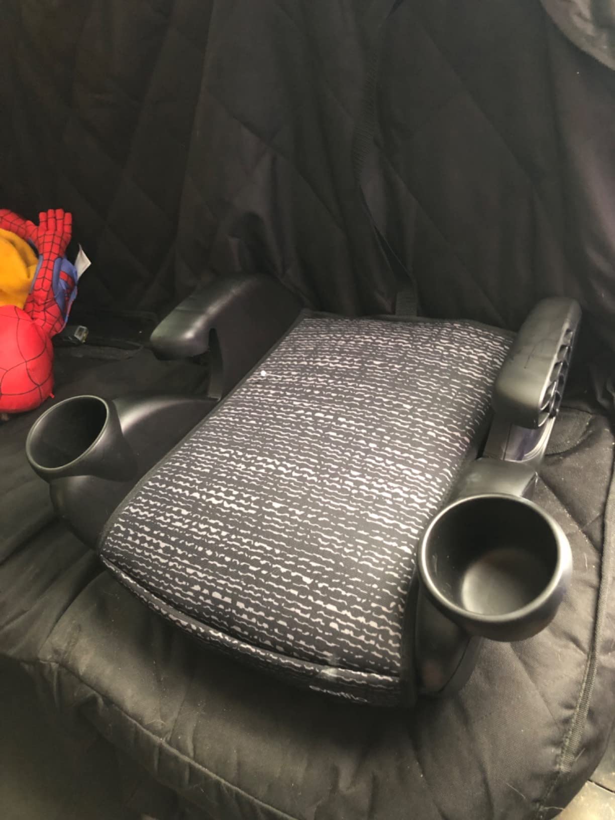 Evenflo GoTime No Back Booster Car Seat (Static Black) customer photo 1