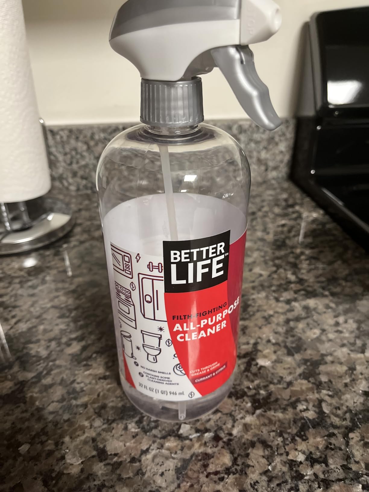 Better Life All Purpose Cleaner - Plant Based Home and Kitchen Cleaning Spray for Glass, Countertops, Appliances, Upholstery & More - Multi-surface Spray Cleaner - 24oz Clary Sage & Citrus customer photo 1
