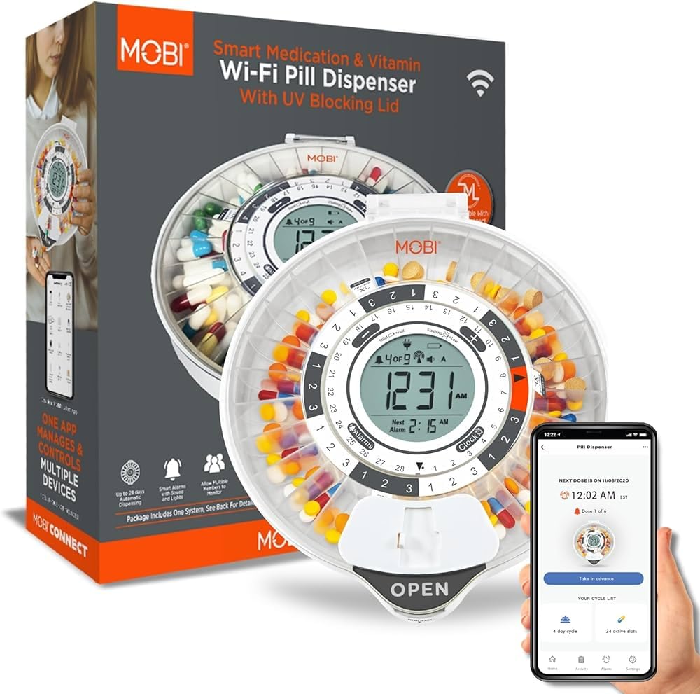 Betife Automatic Pill Dispenser for Elderly with Alarm - 31-Day Smart Bluetooth Pill Box, App Support, Fingerprint + Key Dual Lock, Arthritis-Easy Open, Plug-in/Battery Backup, Monthly Timer Dispenser customer photo 1