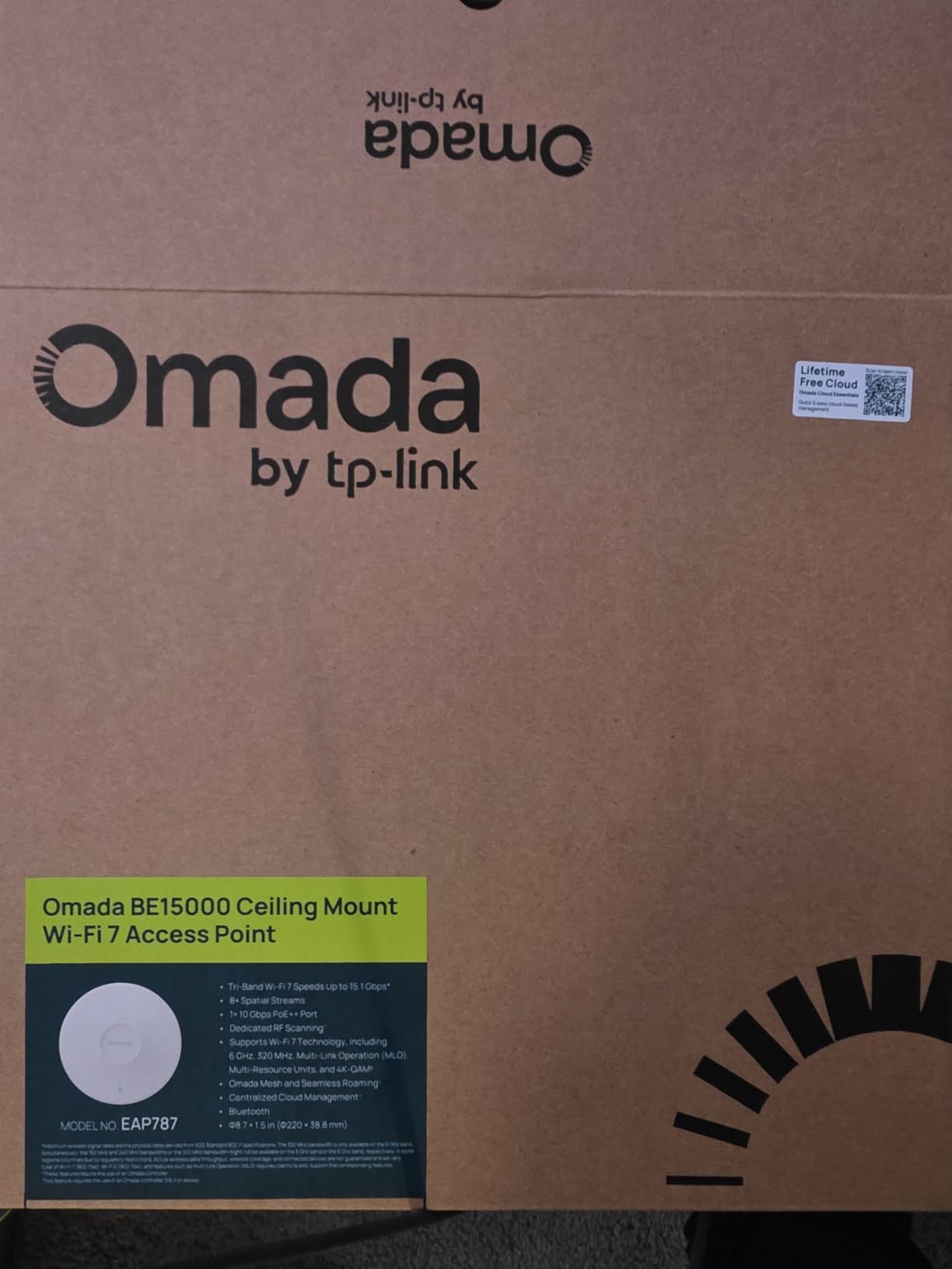 TP-Link Omada WiFi7 Wireless Access Point -BE15000 Tri-Band, 10G Port, PoE+ or DC Powered, Adapter NOT Included, 5yr Warranty, Captive Portal, Mesh, WPA3, Roaming, Business WiFi Experience(EAP787) customer photo 1