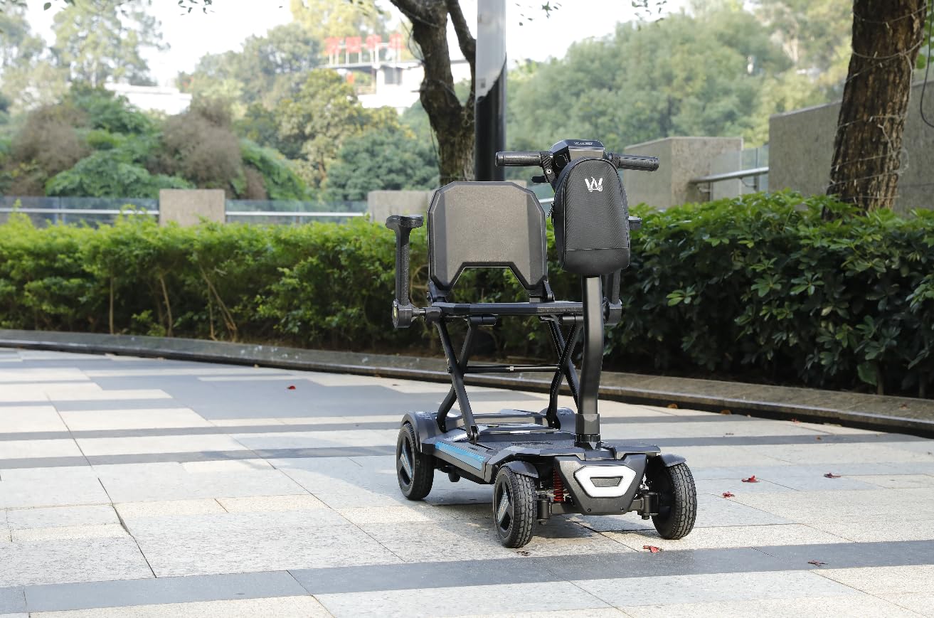 Remote-Control Electric One-Touch Auto-Folding Mobility Scooter for Adults & Seniors, 44 lbs Lightweight Travel Scooter, NFC Smart Unlock, All-Terrain 4 Wheel, 275 lbs Capacity, Airline Approved customer photo 1