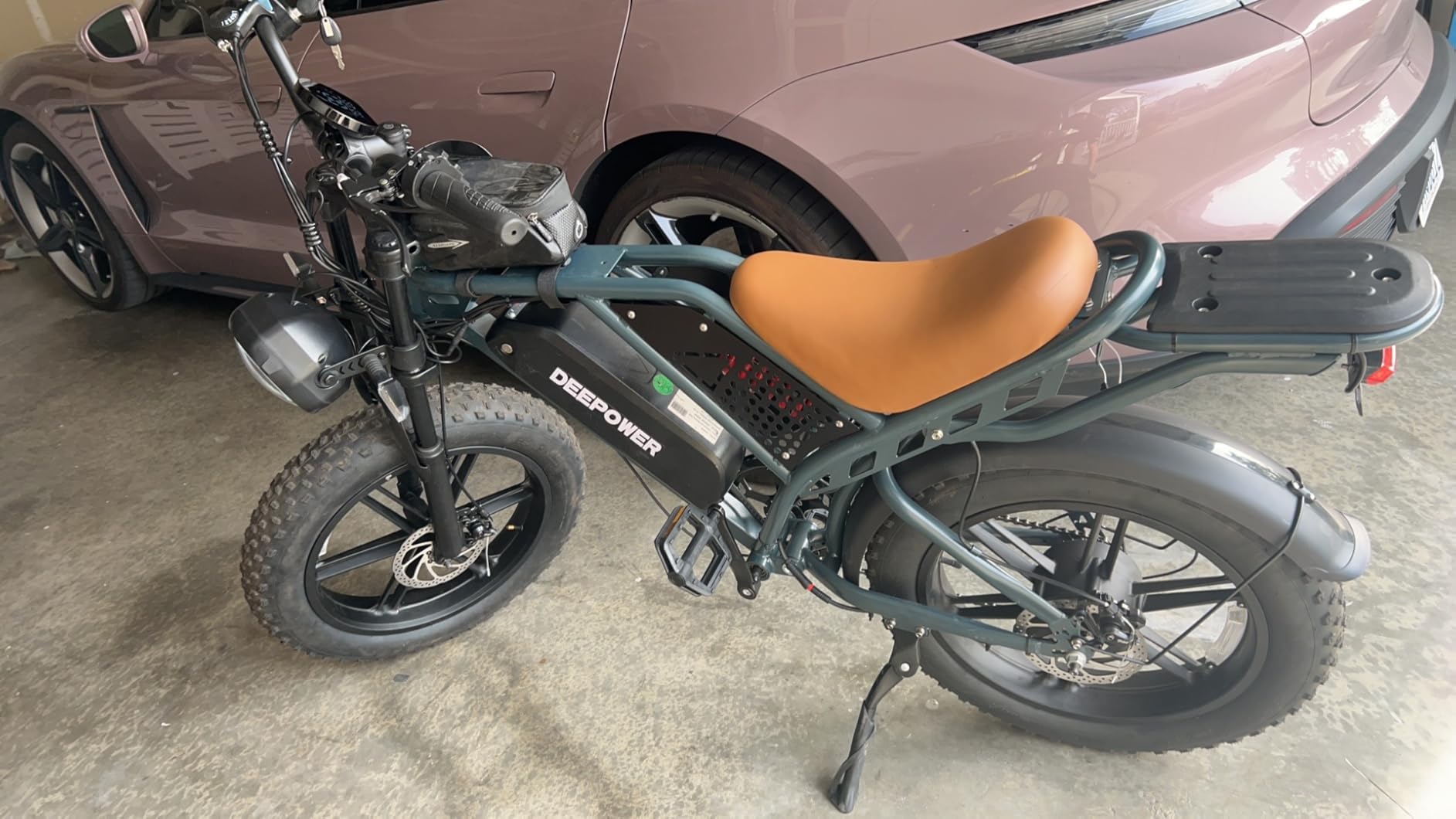 DEEPOWER QS7 Electric Bike for Adults, 2000W Peak Power 28MPH E-Bike, 48V 20Ah/35Ah/60Ah Battery Options, 35-180 Mile Range, 20