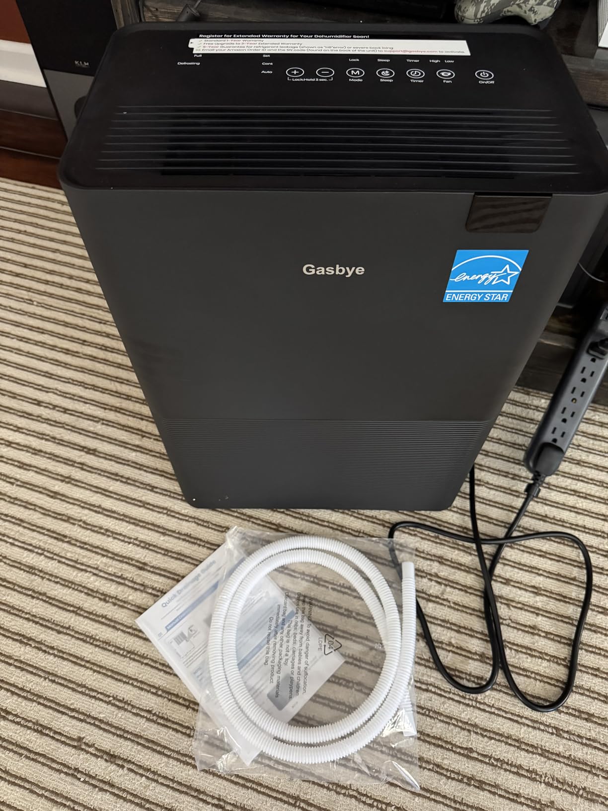 Energy Star 2025 Dehumidifier with Replaceable Pump for Basement - 44dB Quiet, Max 75 Pints/Day customer photo 2
