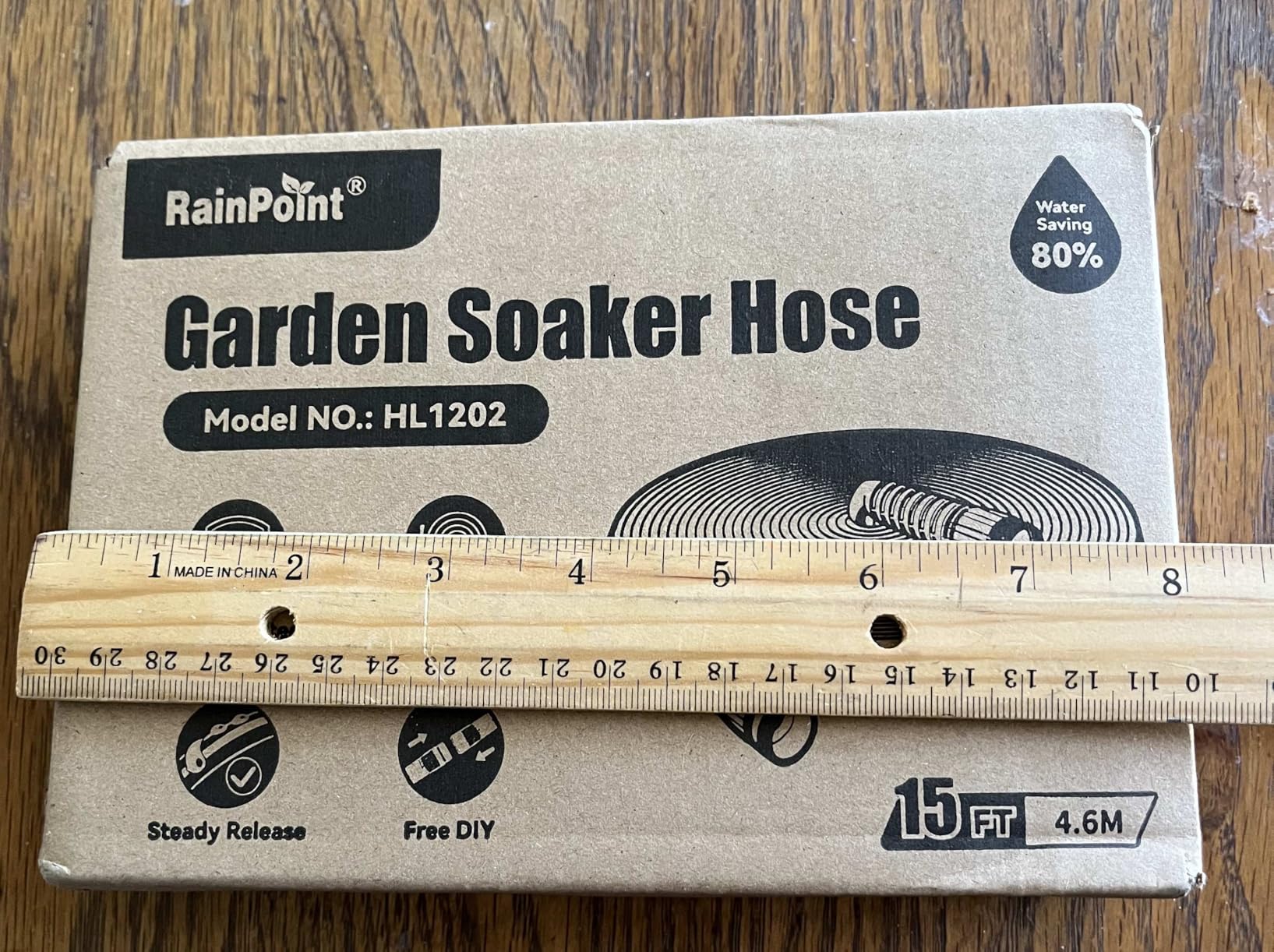 RAINPOINT Flat Soaker Hose 100FT for Garden, Drip Hose with Anodized Aircraft Aluminum Ends, Flexible Leakproof and Save 80% Water Garden Irrigation Hose, Green (50FT X 2Pack) customer photo 2