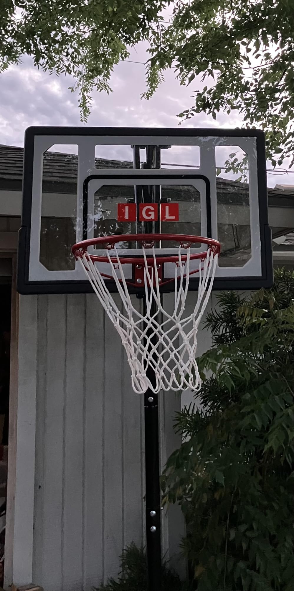 IGL Kids Basketball Hoop Outdoor | 4-8.5ft Adjustable Height | 33