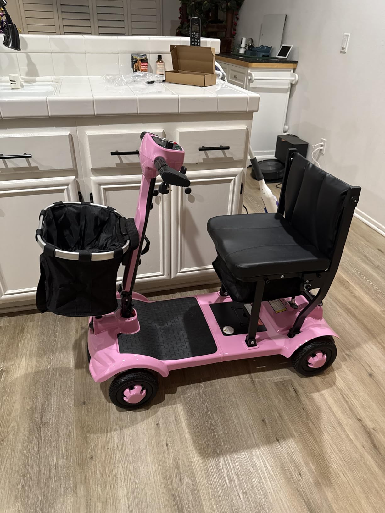 Ecomobi 15Miles 4 Wheels Fully Automatic Foldable Mobility Scooter for Adults&Seniors, 46Lbs Lightweight & 350W Powered Electric Compact Mobility Scooter with Airline-Approved Battery for Travel customer photo 2