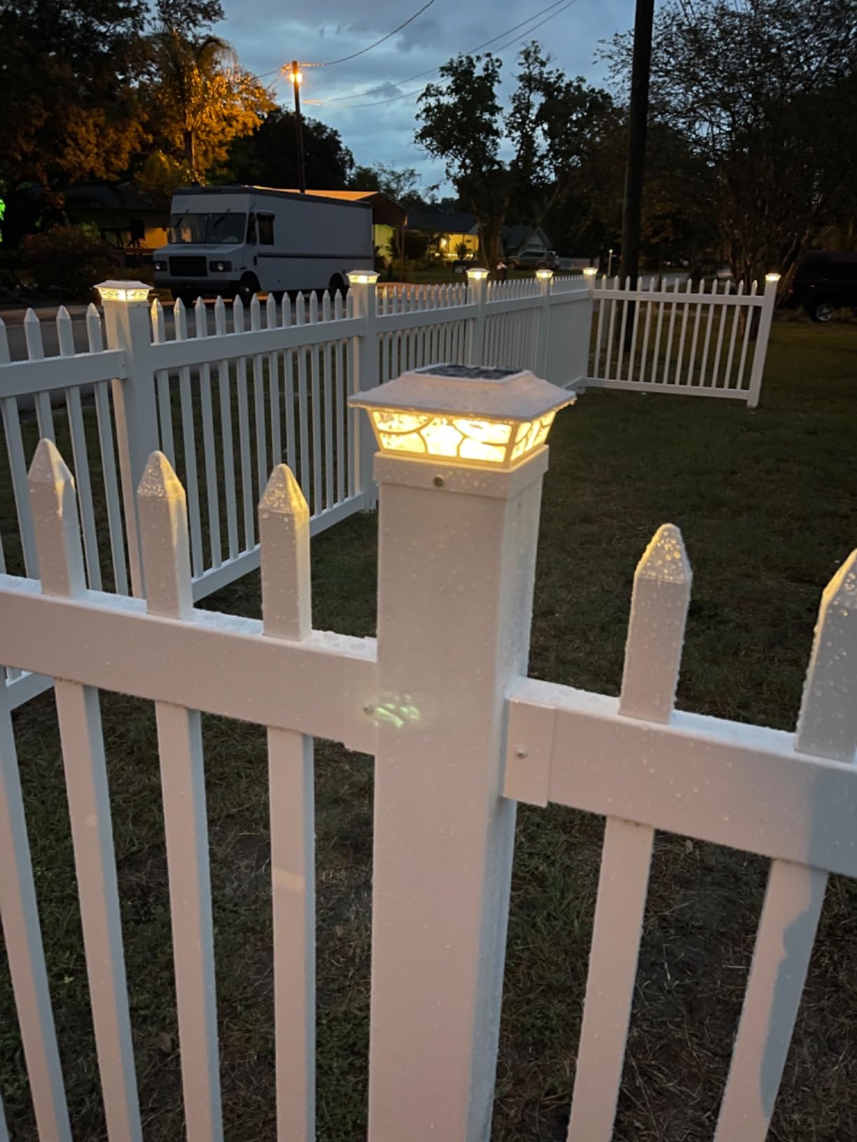 6ft H x 6ft W (1 Panel + 1 Post) Permanent No Dig WamBam Cambridge Fence Kit, Durable White Vinyl Privacy Fence, BL19110 customer photo 2
