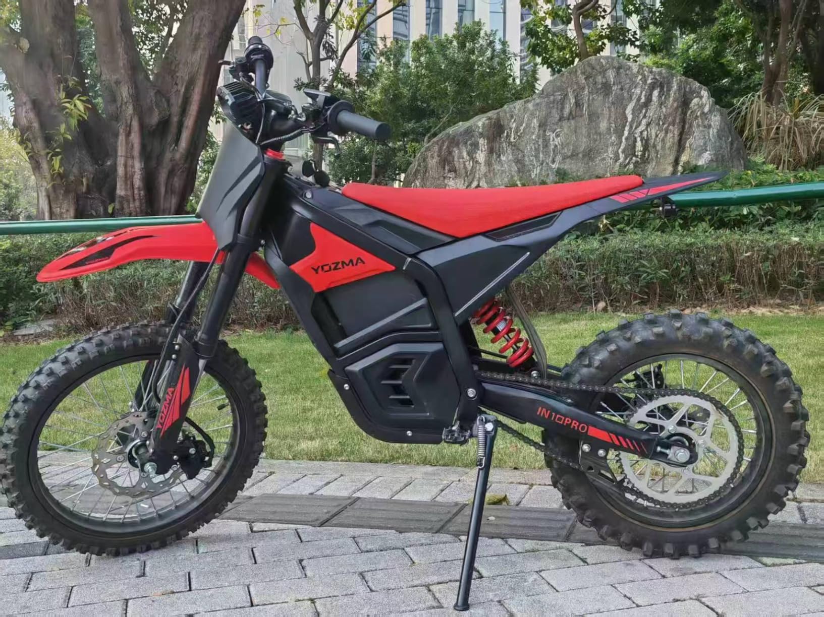 IN10 Pro Electric Dirt Bike, 5500 Peak Mid-Drive Motor, 50 Mph Max Speed Ebike, 60V 27AH Battery with 60 Miles Max Range, 17''/14'' Off-Road Tires, Hydraulic Brakes & Dual Shock Absorption customer photo 2