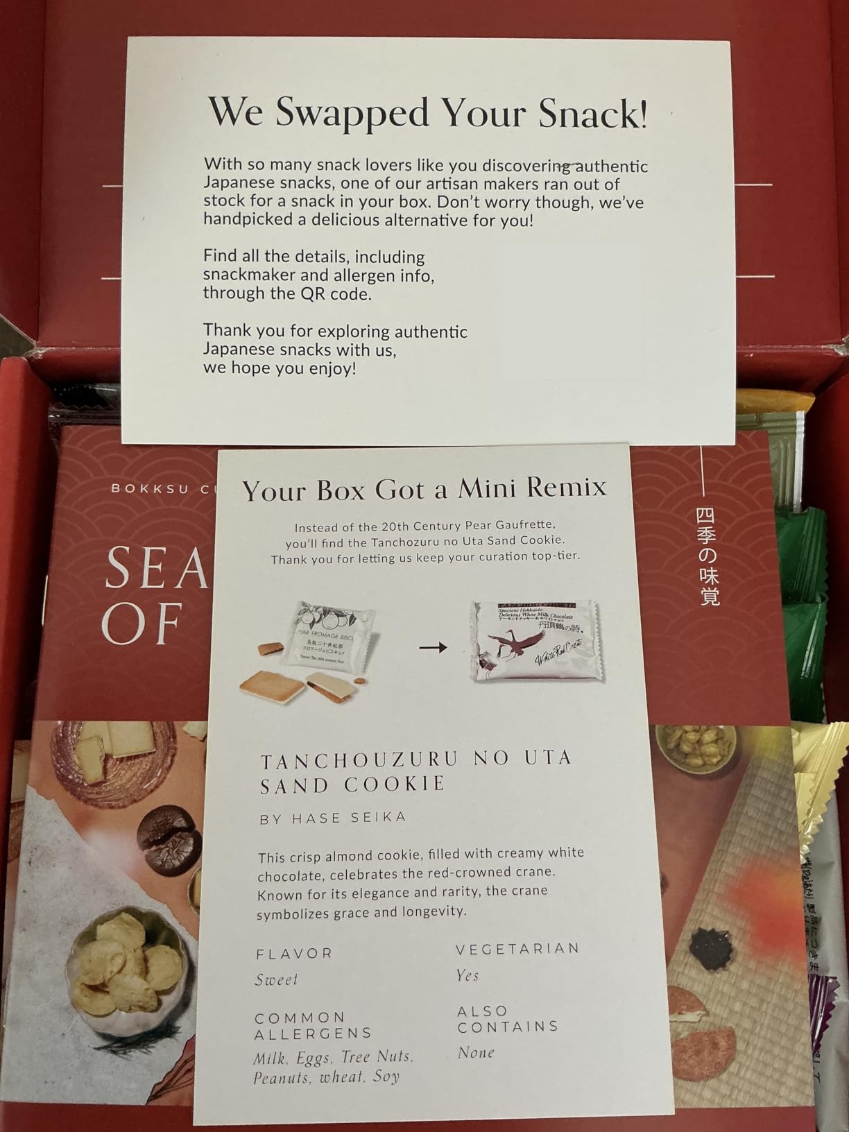 Bokksu Seasons of Japan Snack Box - Authentic Japanese Food Box, 1-Piece Tea + 22-Piece Snacks from Japan with Chips, Mochi, Crackers, Cookies, Tea, and More customer photo 1