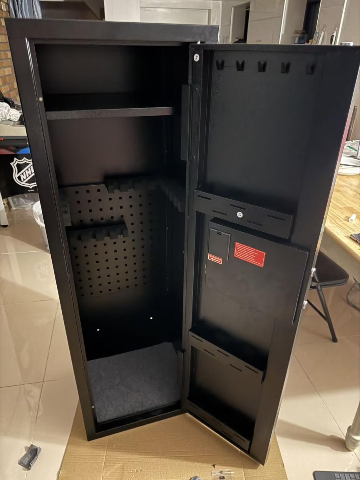 KAER 8-12 Fingerprint Long Gun Safe for Rifles & Pistols | Password Lock | Adjustable Shelves | Perfect for Apartments, Homes, Offices | Secure Storage and Quick Access Gun Cabinet customer photo 2