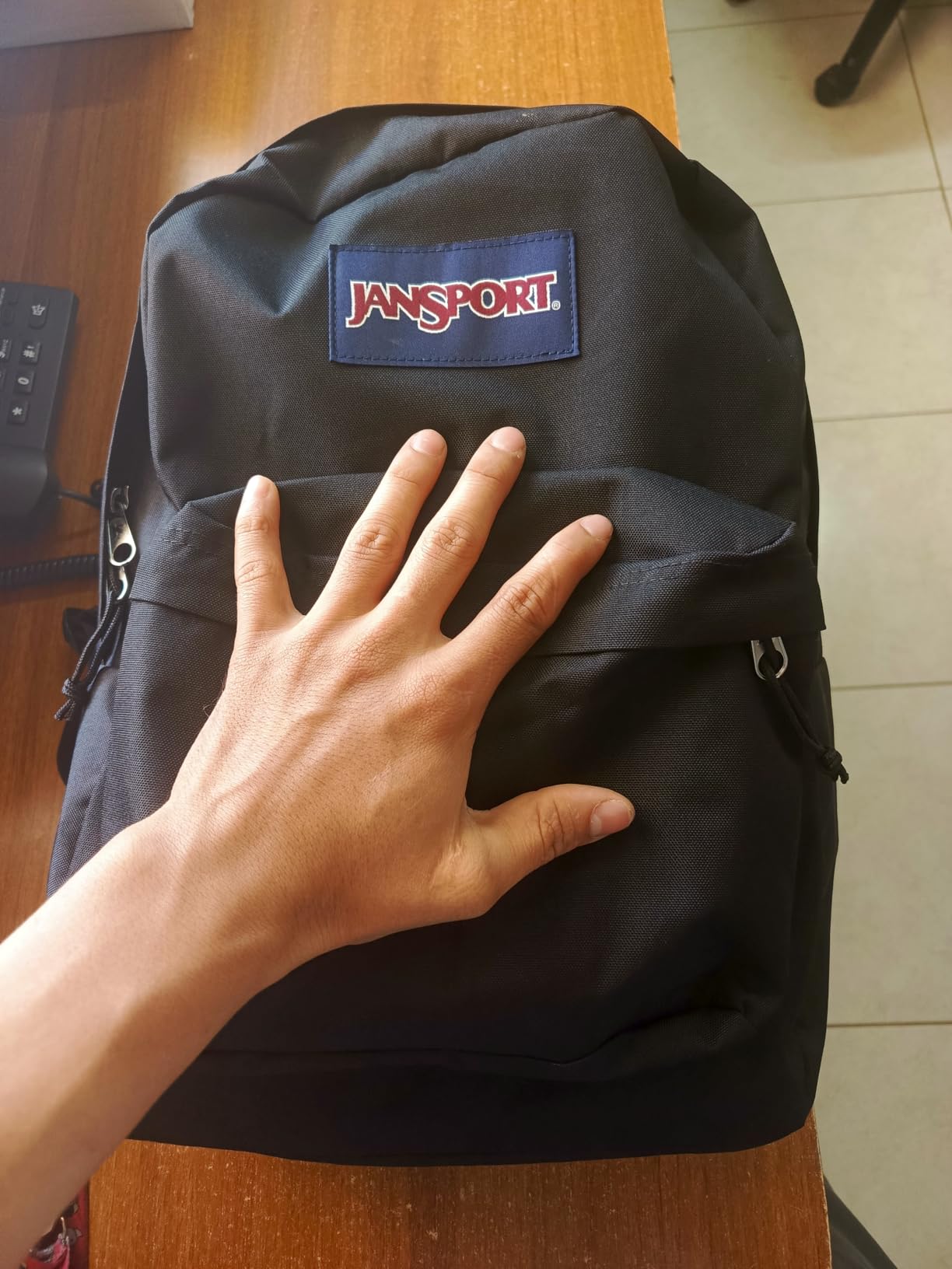 JanSport SuperBreak One Backpack - Durable, Lightweight Bookbag with 1 Main Compartment, Front Utility Pocket with Built-in Organizer, Black customer photo 1