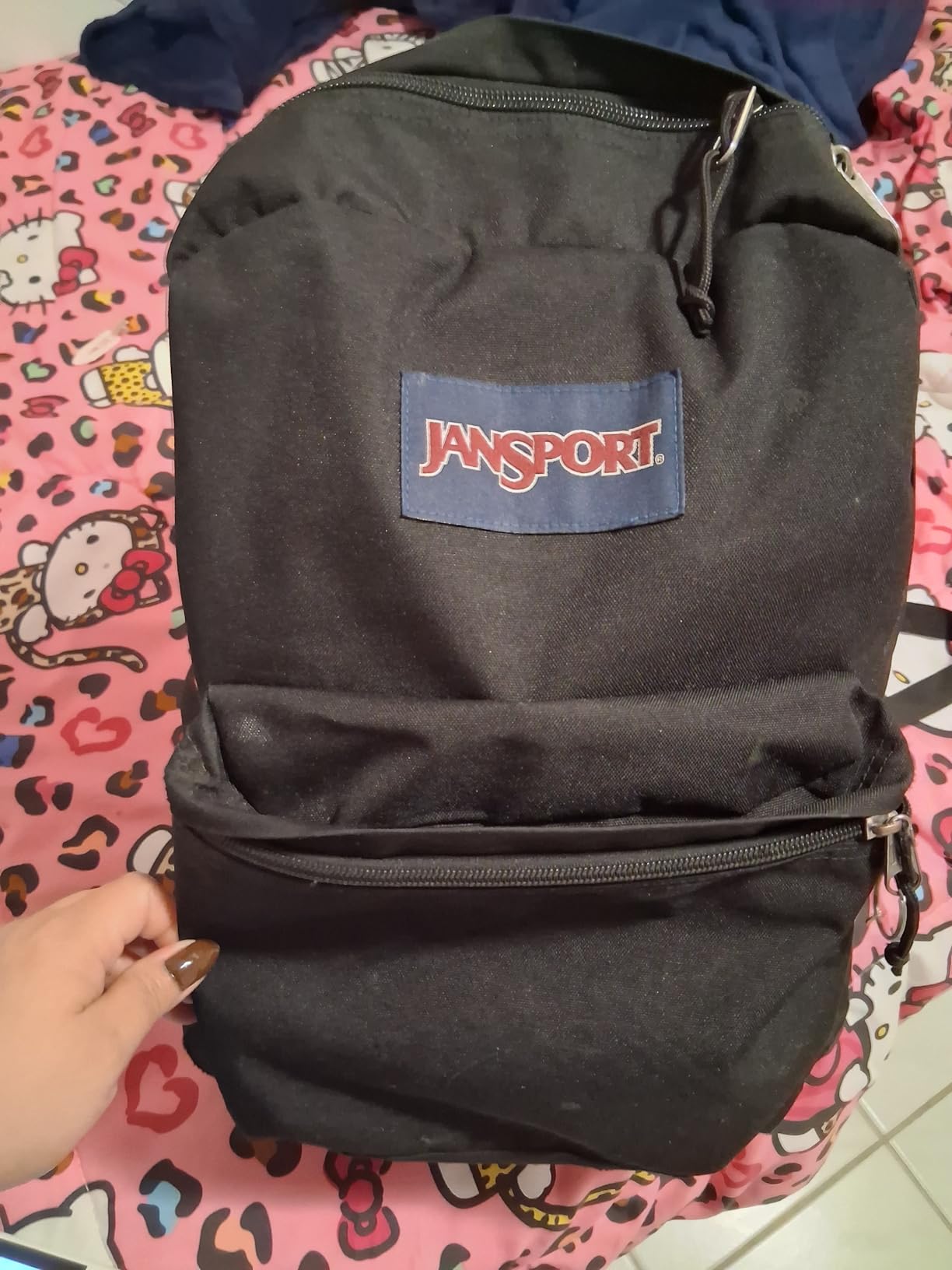 JanSport SuperBreak One Backpack - Durable, Lightweight Bookbag with 1 Main Compartment, Front Utility Pocket with Built-in Organizer, Black customer photo 2