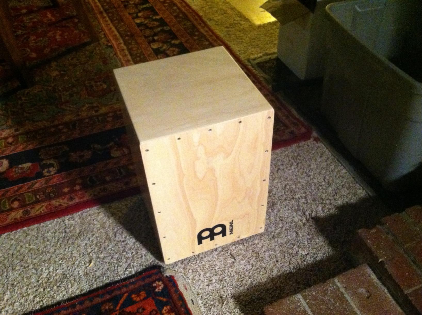 Meinl Cajon Box Drum, Full Size with Internal Metal Strings for Adjustable Snare Effect, Birch Wood, HCAJ1NT customer photo 1