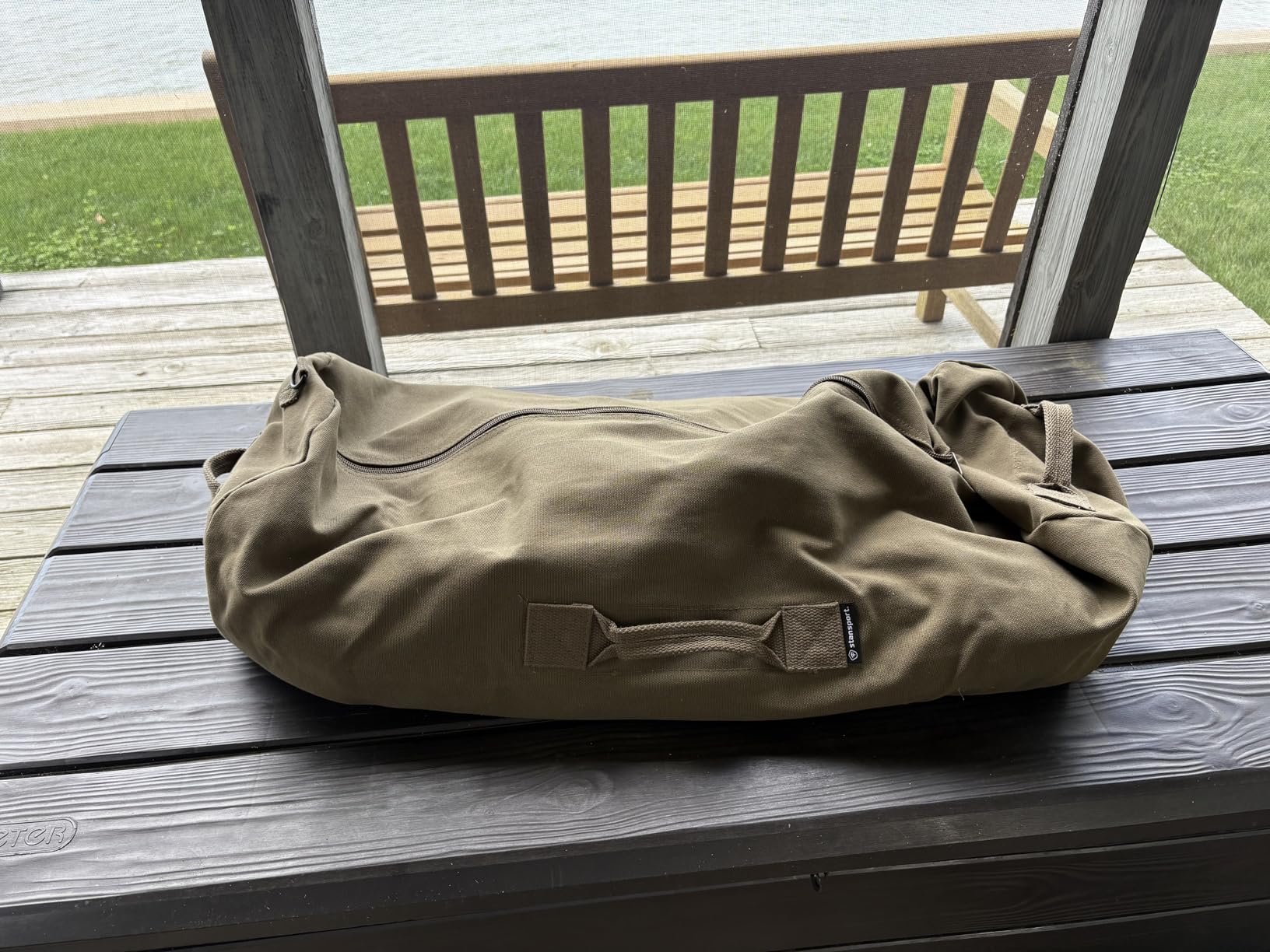 STANSPORT - Deluxe Duffel Bag With Zipper For Gym, Travel, & Storage customer photo 2