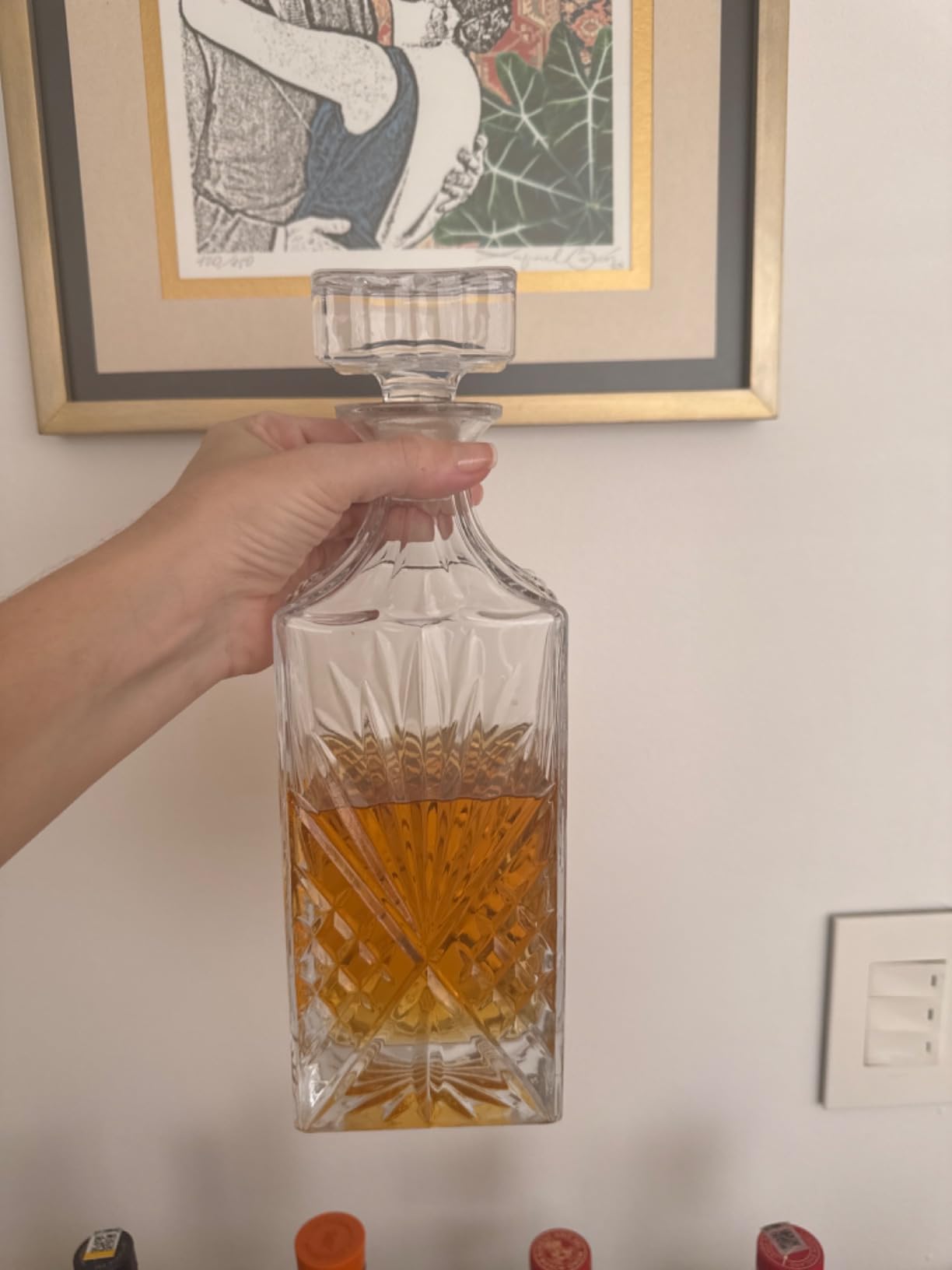 Godinger Dublin Whiskey Decanter, Liquor Decander, Alcohol Decanter, Beer Decanter, 750ml customer photo 1
