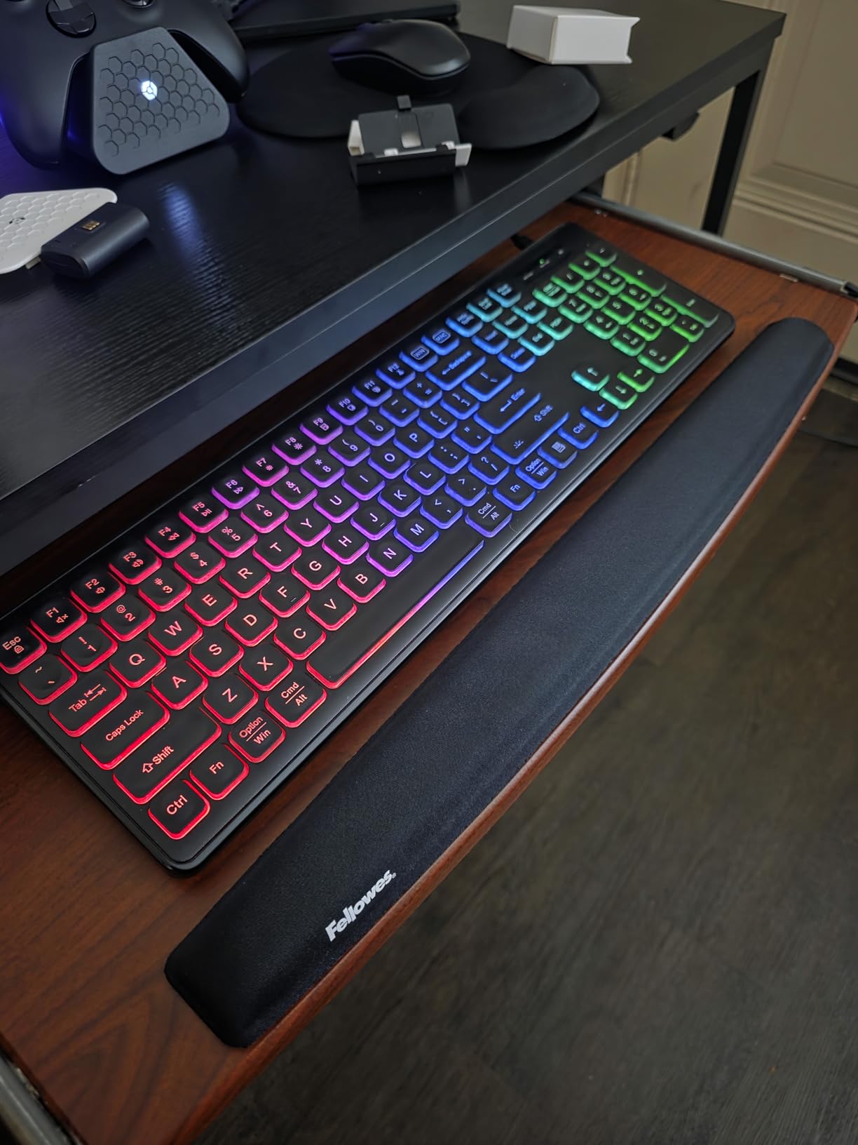 Fellowes Memory Foam Keyboard Wrist Rest - Black (9178201) customer photo 2