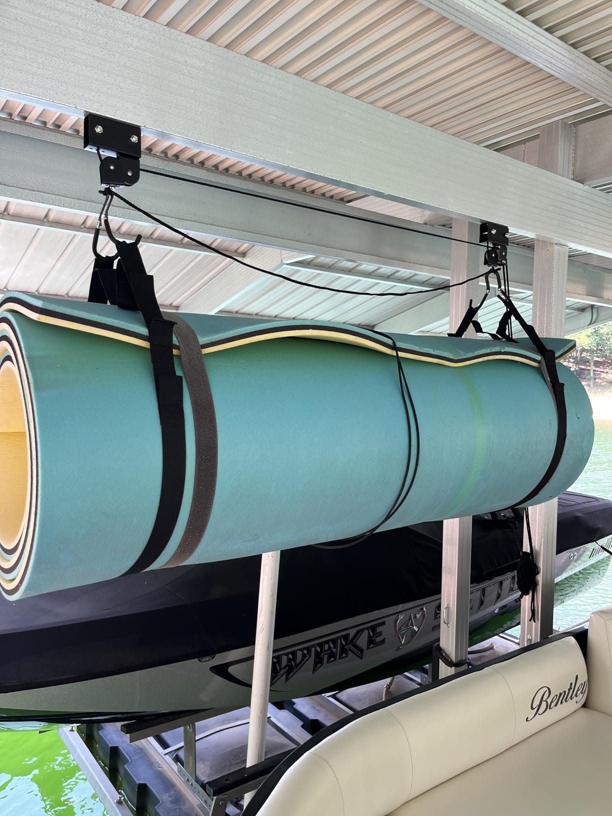RAD Sportz Kayak Storage Hoist - Overhead Pulley System with 125lb Capacity for Canoes, Bikes, Ladders, and More - for up to 12-Foot Ceilings customer photo 2