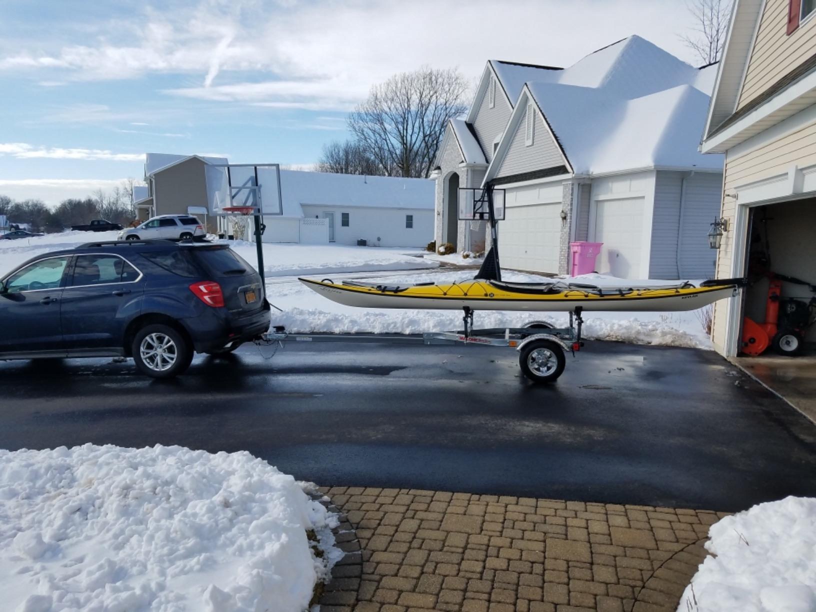 Malone MPG462G2 MicroSport 4 Kayak Trailer with 4 J-Rack Kayak Carriers & Spare Tire | 20' / 800 lbs Capacity | Fully Submersible | Marine Grade Galvanized Steel Construction customer photo 2