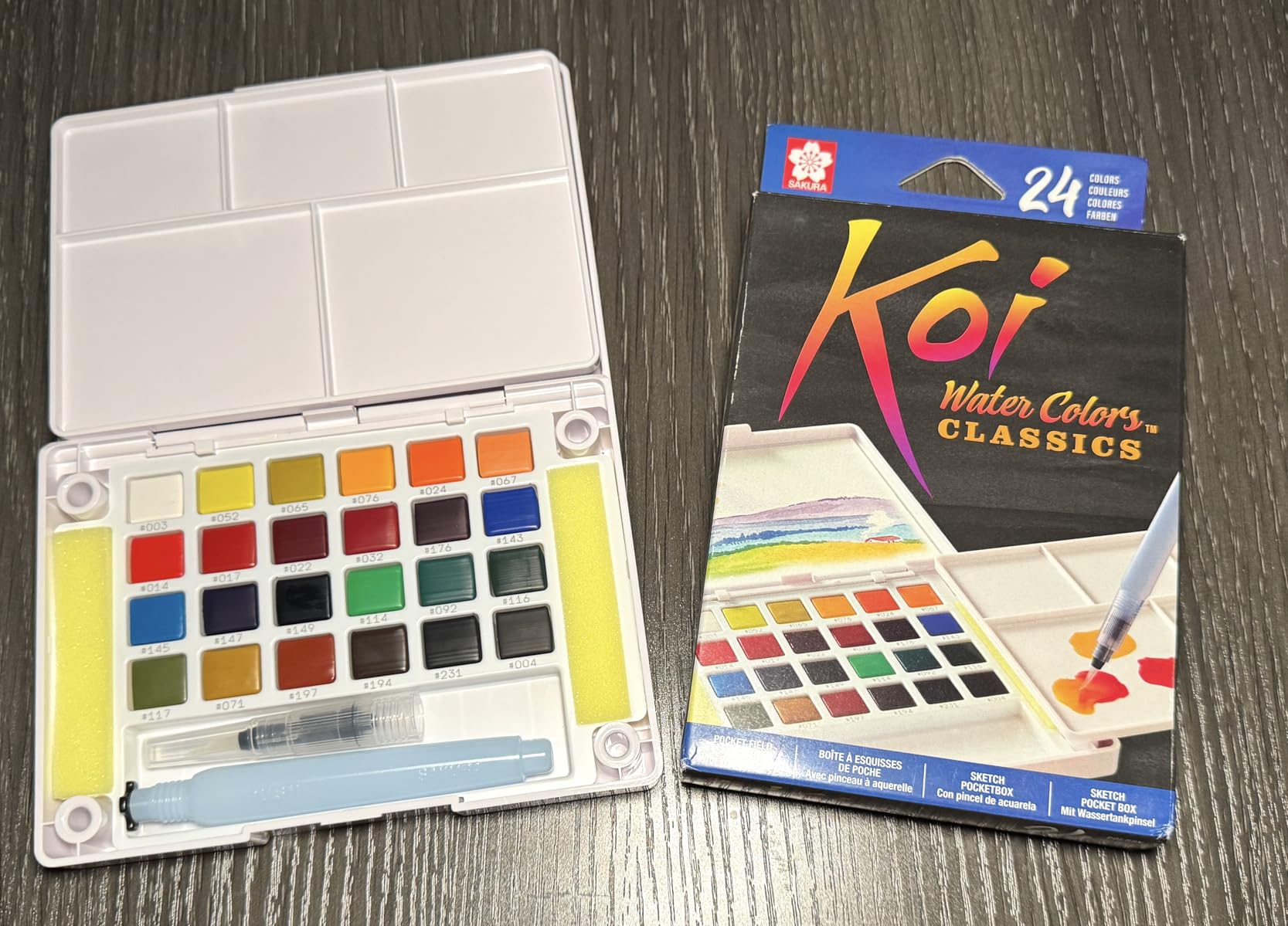 SAKURA XNCW-24N, 24 Assorted Watercolors Field Sketch Set with Brush customer photo 1
