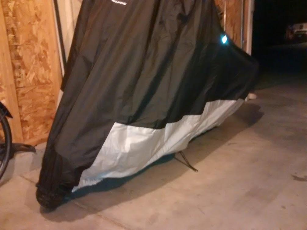 Guardian 50004-02 WeatherAll Plus Indoor/Outdoor Waterproof Motorcycle Cover: Black, X-Large customer photo 2
