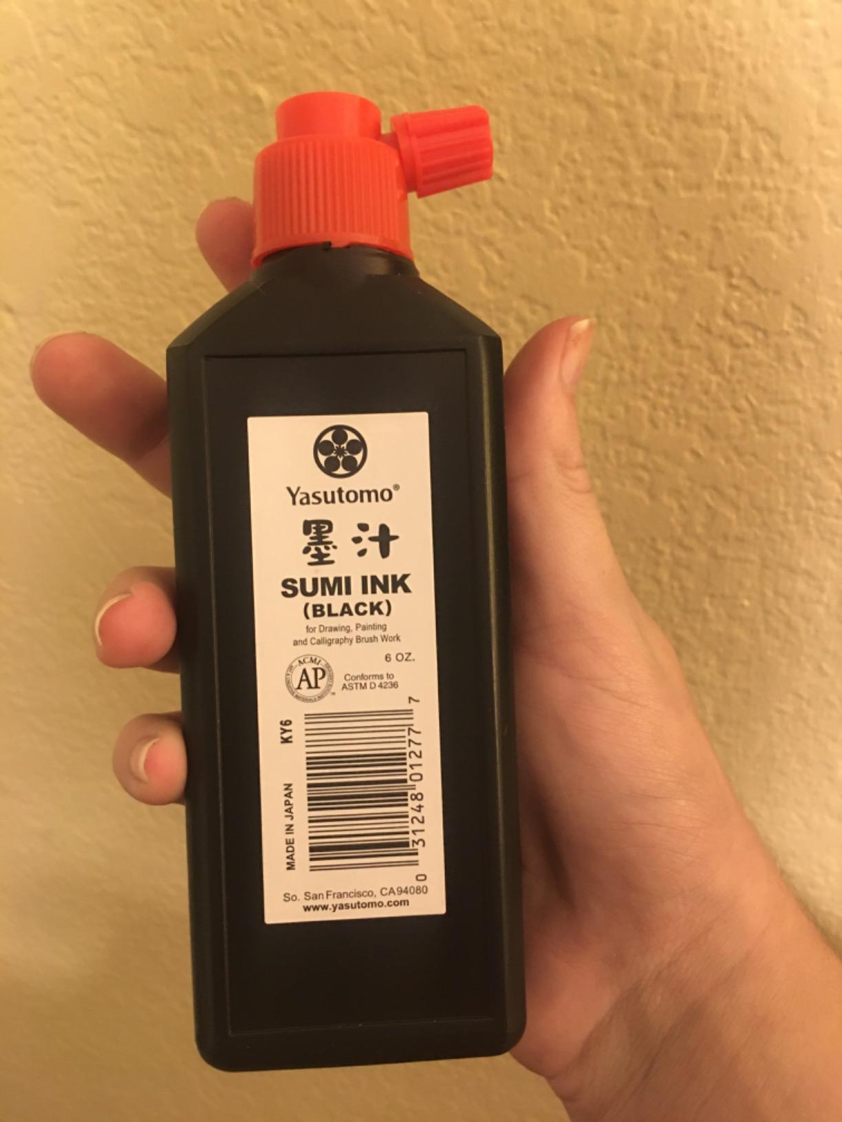 Yasutomo Bokuju Liquid Ink - 6oz Sumi Ink for Calligraphy and Artwork customer photo 1