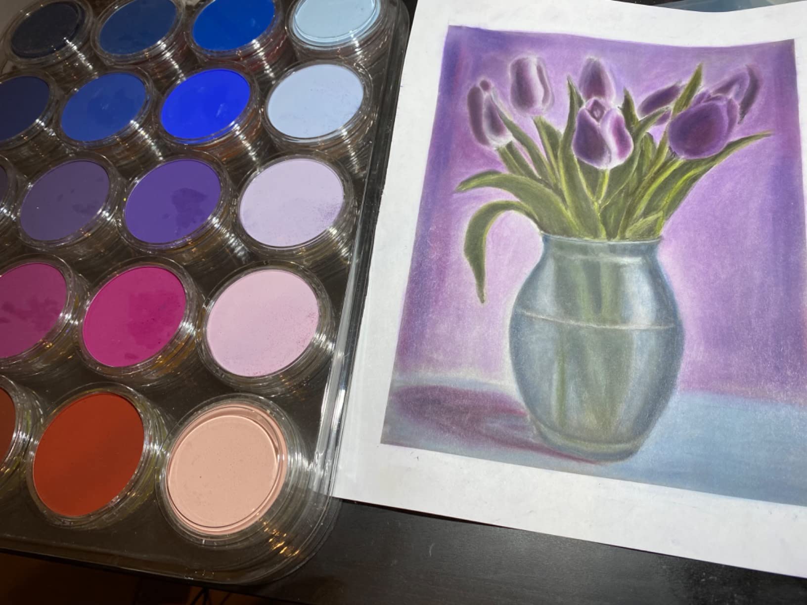 PanPastel Artist Pastels by GOLDEN, 80 Color Set, Professional Artist Pastels, Unique Pan Format (cake-like) customer photo 1