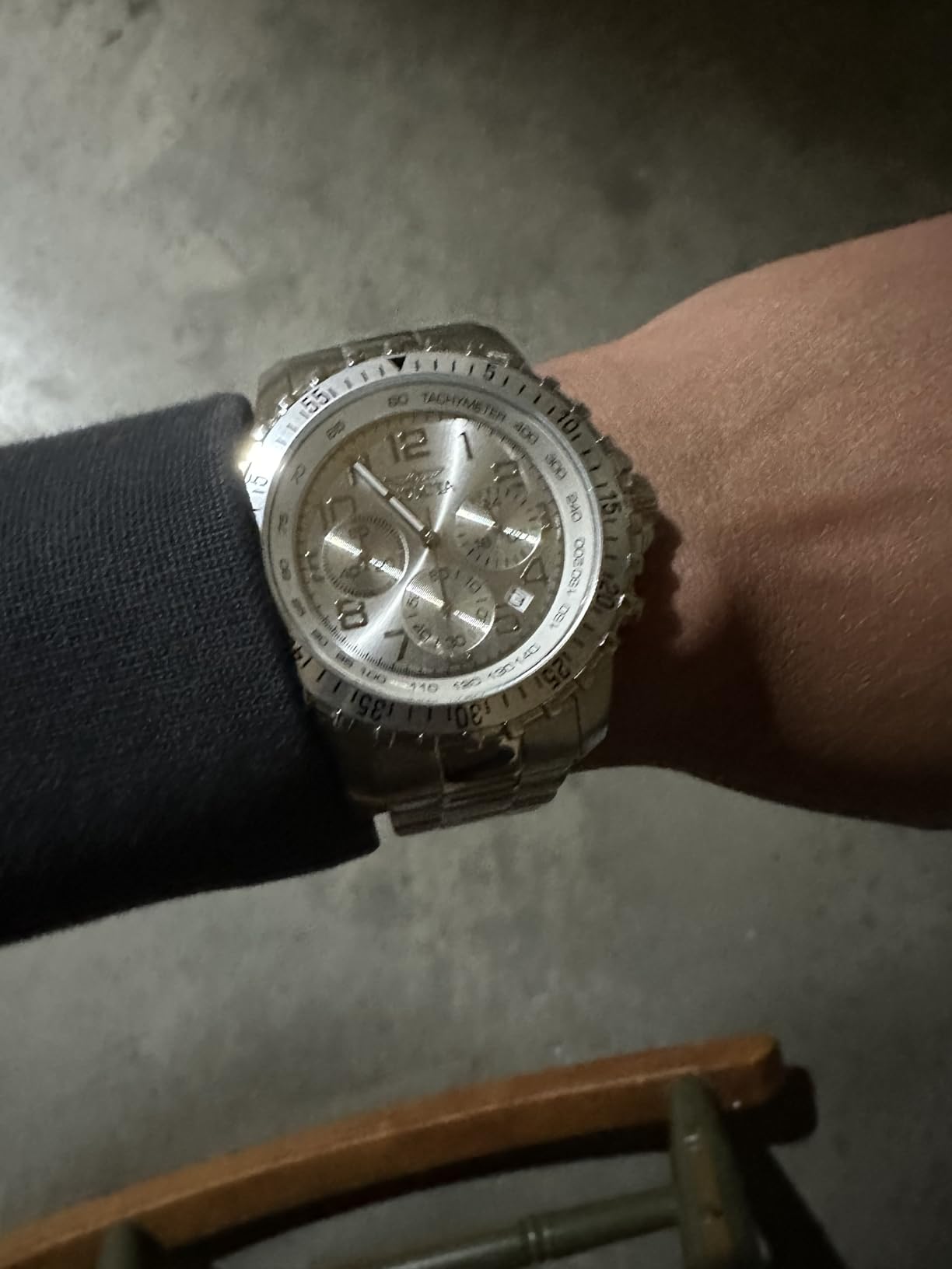 Invicta Men's 1326 Invicta II Chronograph Black Dial Two-Tone Stainless Steel Watch customer photo 1