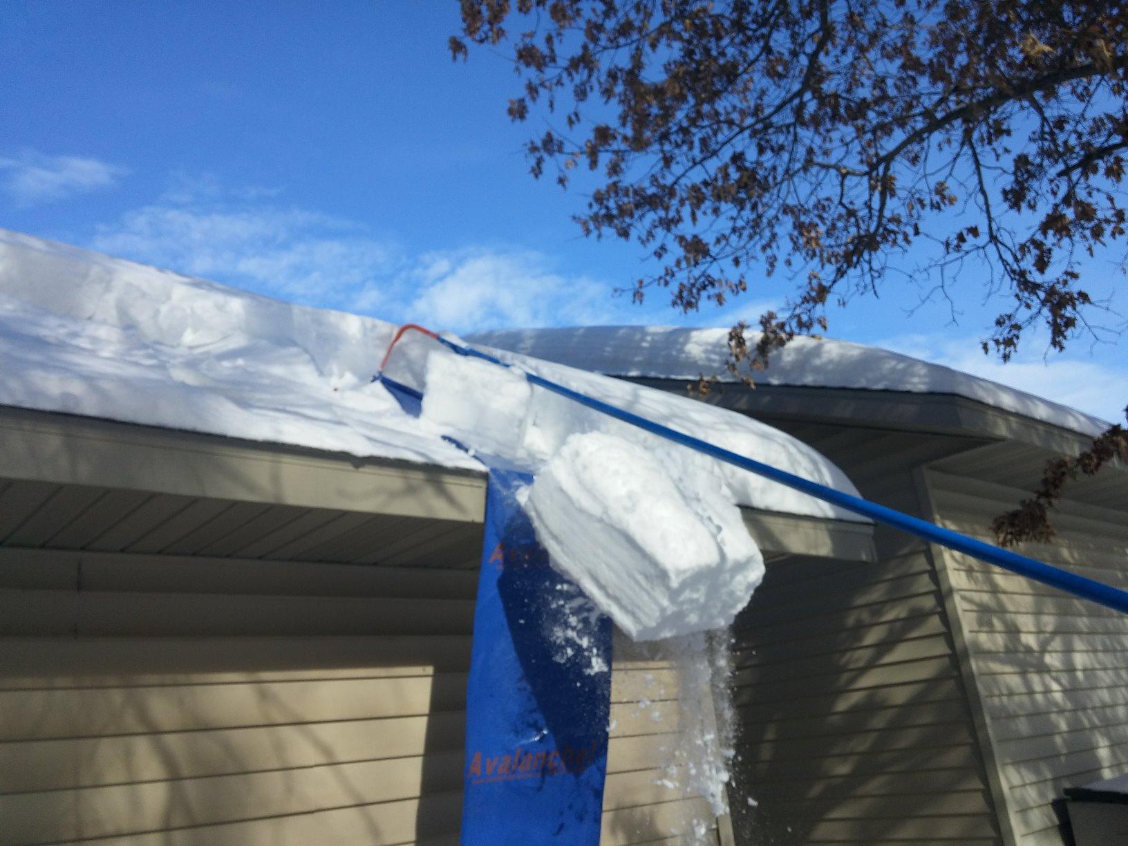 Avalanche! AVA500, Easy and Quick Snow Removal from Roof, Slick Surface Slide, Quick Assembly, Roof Rake for Snow Removal, Made in The USA customer photo 1