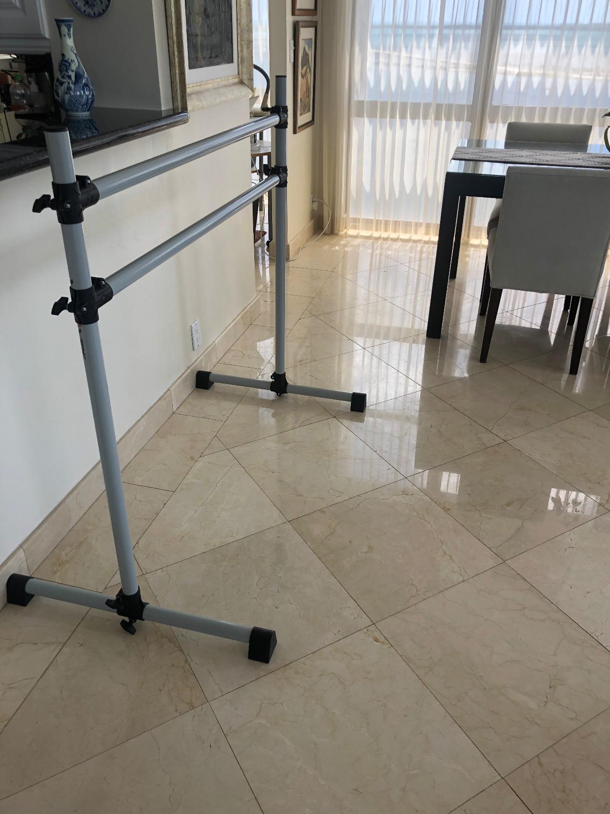 VITA Barre Portable Freestanding Double Ballet Barre, Prodigy, Aluminum | Adjustable Height, USA Made, Home or Gym Exercise Equipment for Kids & Adults | Dance, Fitness, Pilates customer photo 2