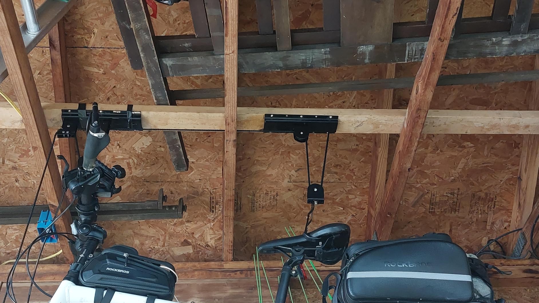 Rad Sportz Bike Hanger - Overhead Hoist Pulley System with 100lb Capacity for Bicycles or Ladders - Secure Garage Ceiling Storage by Rad Sportz customer photo 1