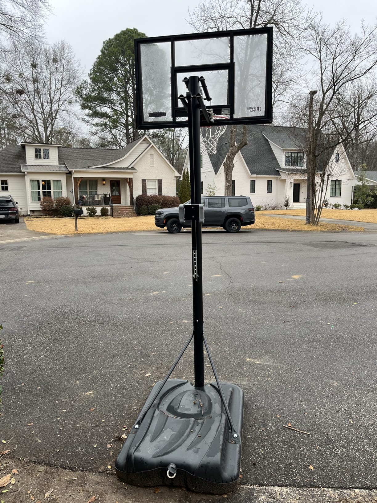 Lifetime 90061 Portable Basketball System, 52 Inch Shatterproof Backboard, Black customer photo 2