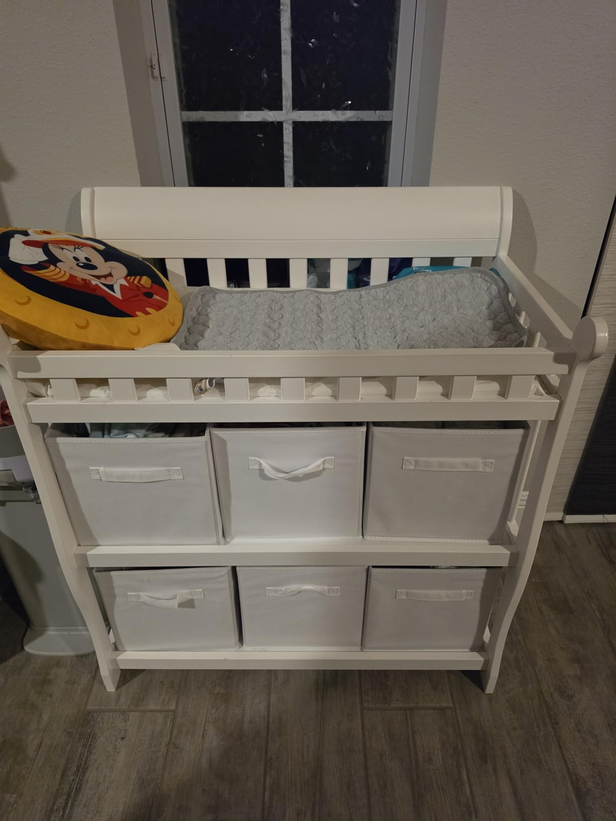 Delta Children Eclipse Changing Table with Changing Pad, White customer photo 2