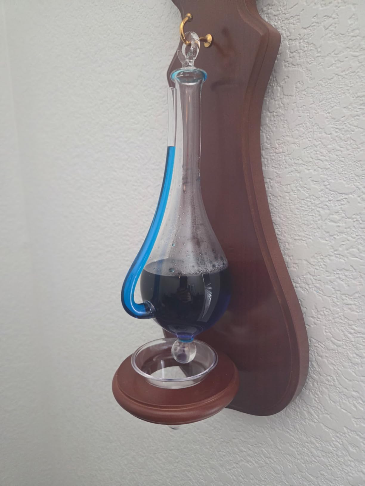 Ambient Weather BA212 Wall Mounted Weather Station with Thermometer, Hygrometer, and Barometer - Cherry Finish customer photo 2