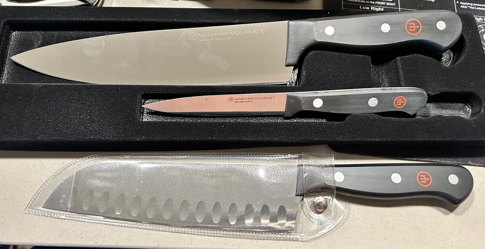 WUSTHOF Gourmet 2-Piece Chef's Knife Set, Black customer photo 2