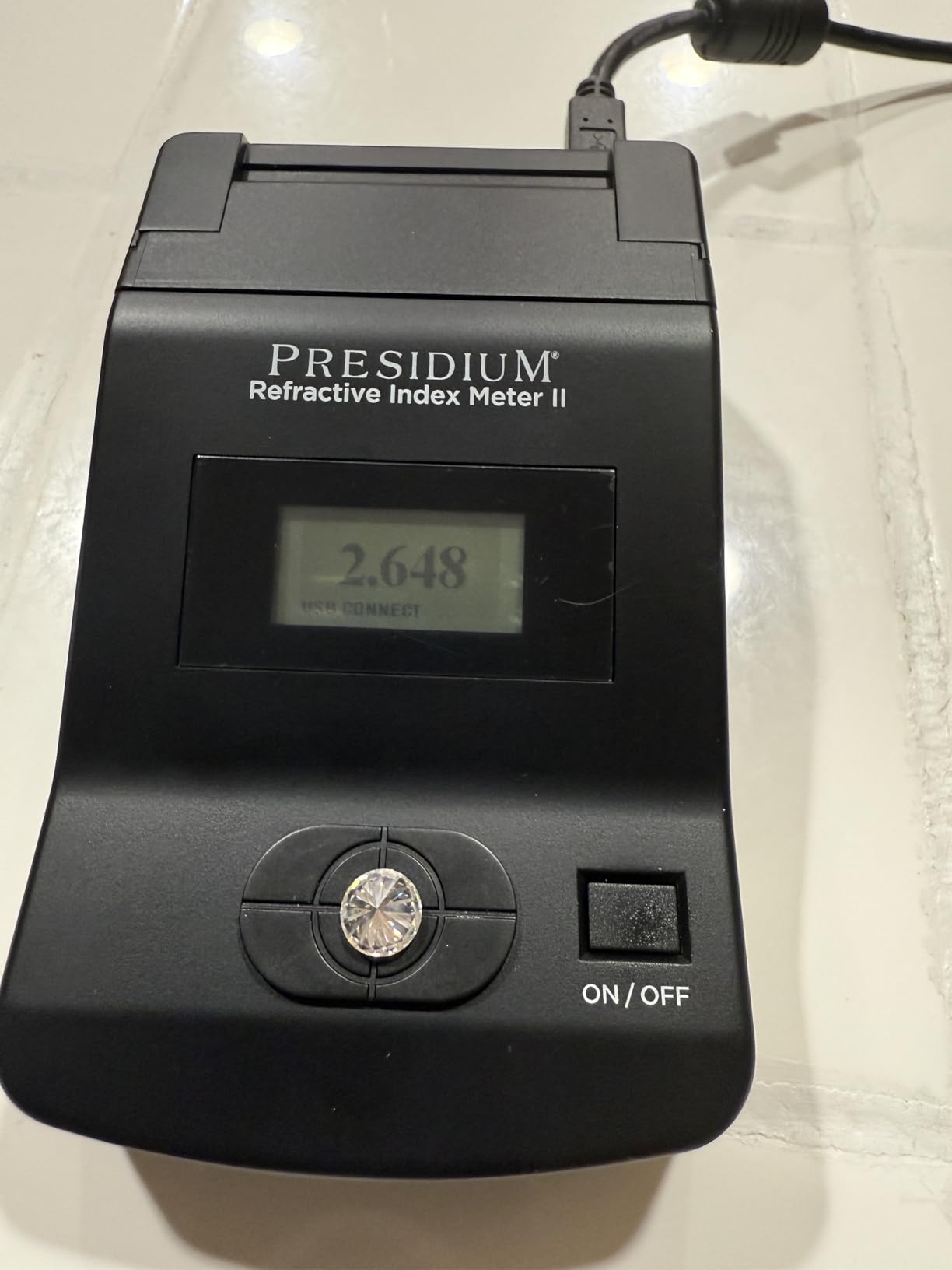 Presidium Refractive Index Meter II (PRIM II) Digital Gemstone Tester | Wide Range 1.000-3.000 RI Measurement for Diamonds, Moissanite & Gem Identification | No RI Liquid Needed, Desktop Jewelry Tool customer photo 1