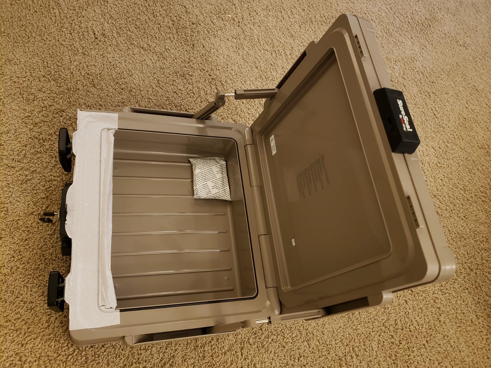 FireKing SureSeal Fire Safe with Key Lock, 1 Half Hour Fire Rated, UL Rated & 100 Hour Water Resistant Home Safe, Portable Home Safes, Taupe customer photo 2