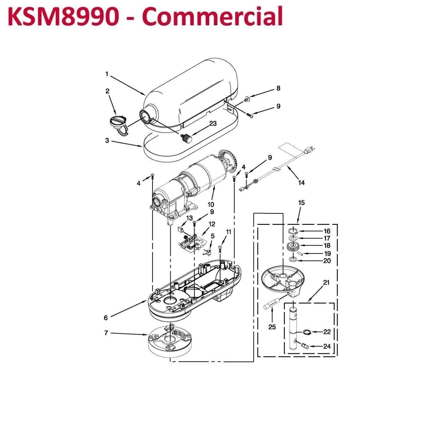 KitchenAid NSF Certified Commercial Series 8-Qt Bowl Lift Stand Mixer - KSM8990 customer photo 2