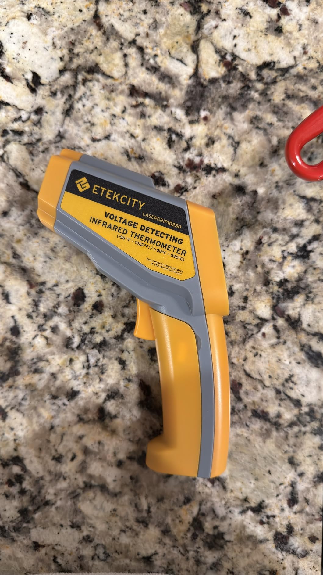 Etekcity Infrared Thermometer Laser Temperature Gun 1080, -58F~ 1130F for Meat Food Candy Pizza Oven, Heat Gun for Cooking, Kitchen, Fridge, Reptile, BBQ, HAVC, Adjustable Emissivity & Max Measure customer photo 2