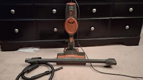 Shark HV302 Rocket Pet Corded Stick Vacuum, Lightweight with Swivel Steering for Carpets & Hard Floors, Converts to Hand Vacuum, Includes Crevice Tool, Pet Multi-Tool & Precision Duster, Orange customer photo 2